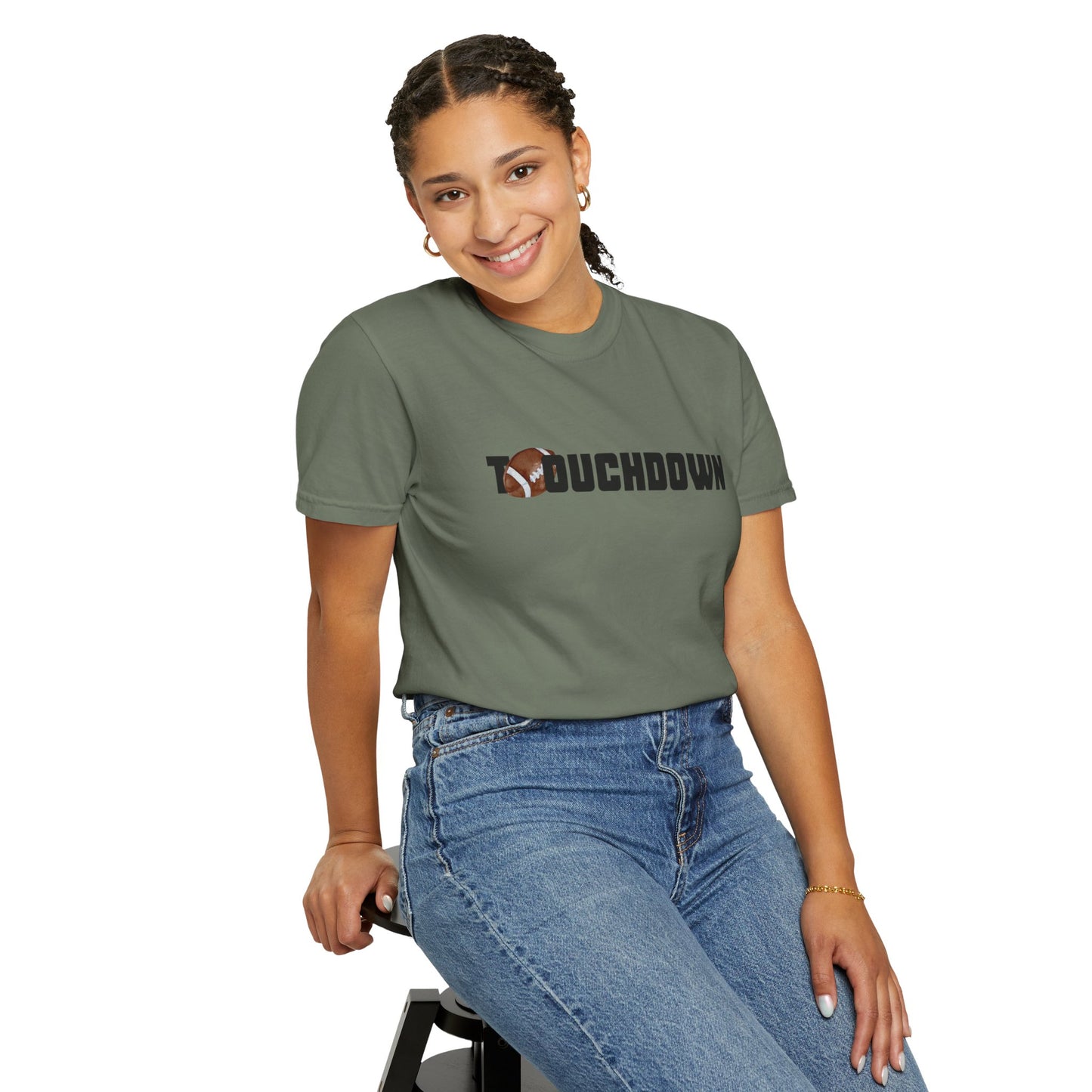 Touchdown Unisex Garment-Dyed T-shirt - Perfect for Game Day, Gifts, Sports Events, Casual Wear, and Football Lovers