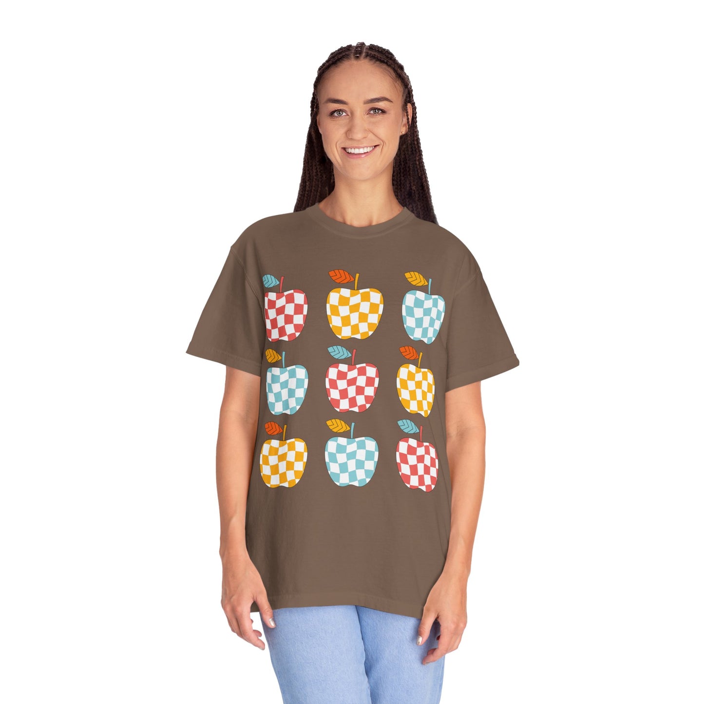 Teacher Funky Colorful Apples T-Shirt