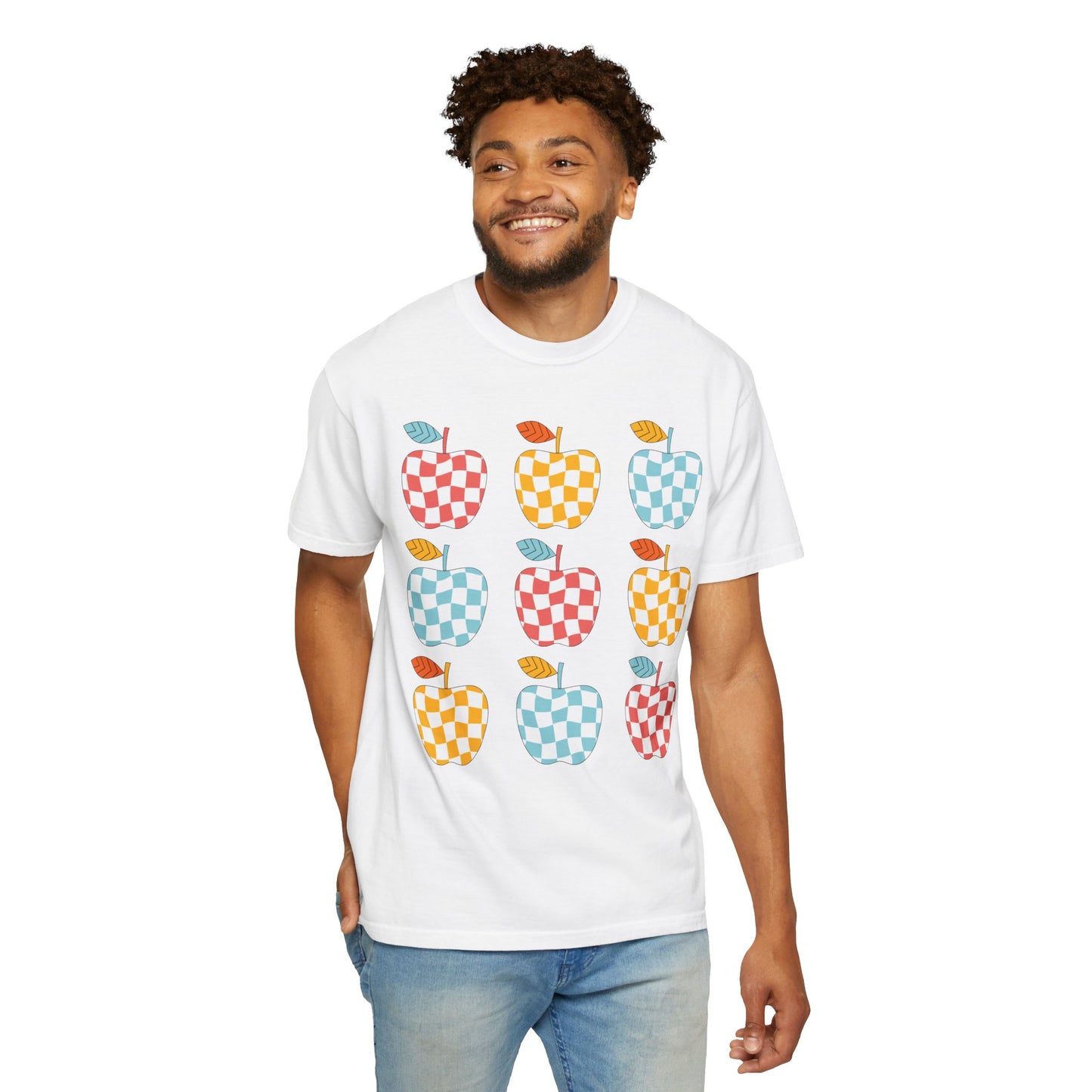 Teacher Funky Colorful Apples T-Shirt