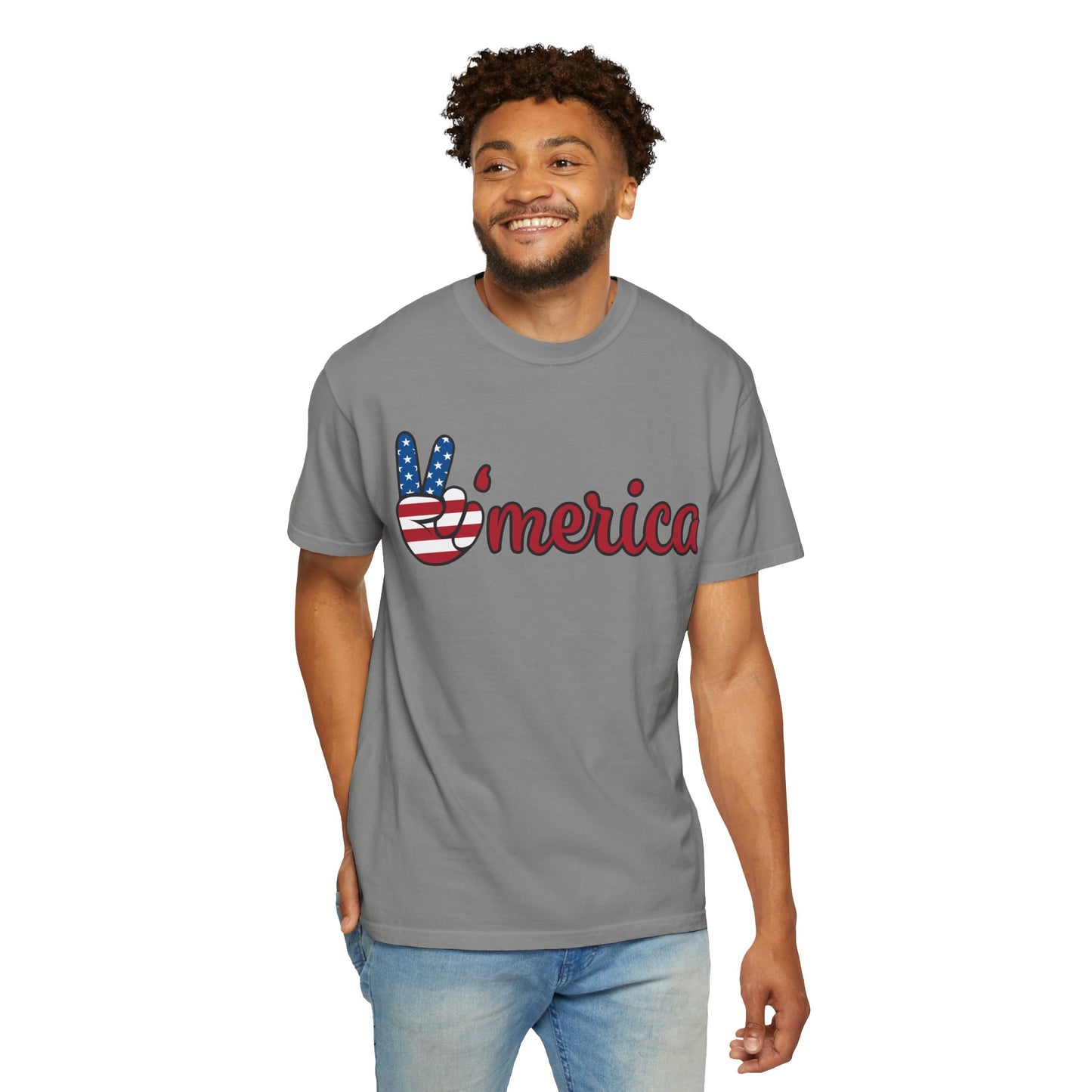 America Peace Unisex Tee - Patriotic Graphic T-Shirt