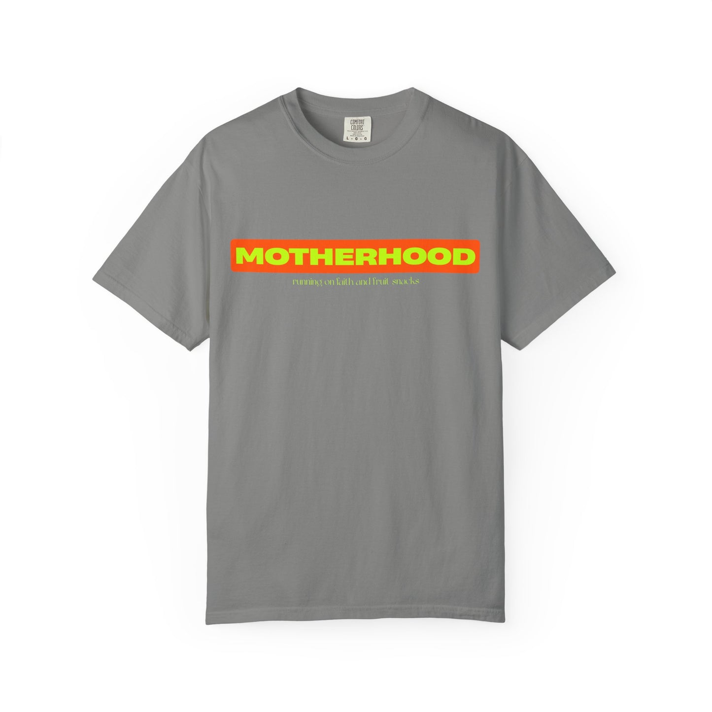 Running on Faith and Fruit Snacks Motherhood Unisex T-shirt, Perfect Gift for Moms, Cute Casual Wear, Mother's Day, Baby Shower, Maternity Style