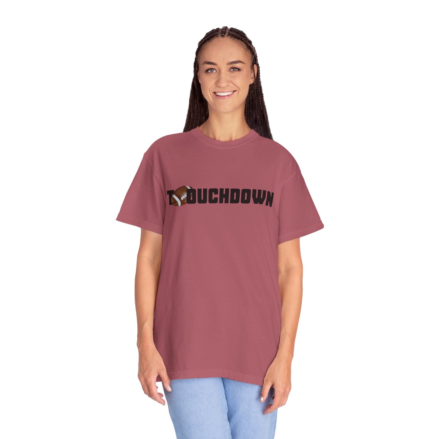 Touchdown Unisex Garment-Dyed T-shirt - Perfect for Game Day, Gifts, Sports Events, Casual Wear, and Football Lovers