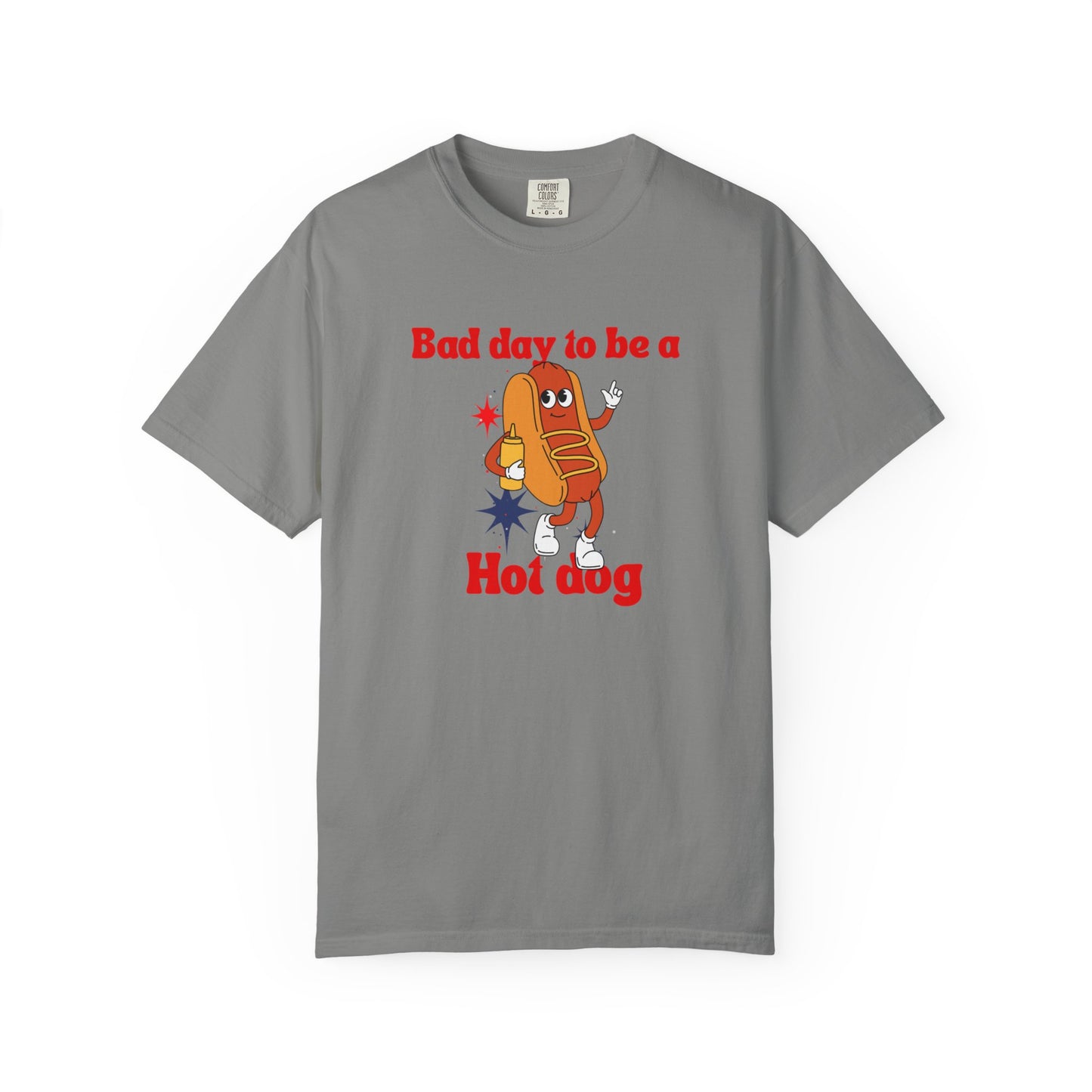 Funny Bad Day to be a Hot Dog Unisex Tee