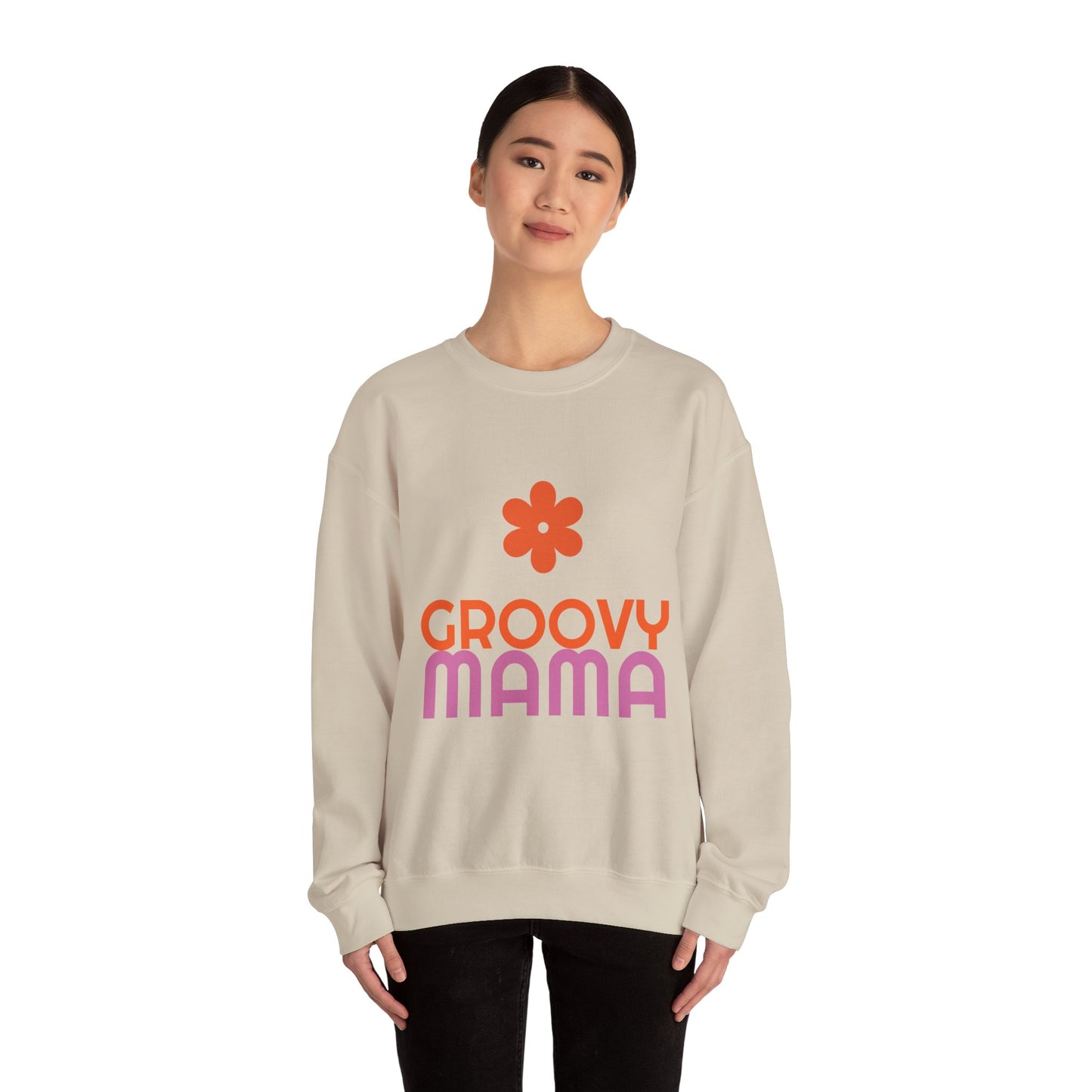 Groovy Mama Crewneck Sweatshirt - Unisex Heavy Blend™
