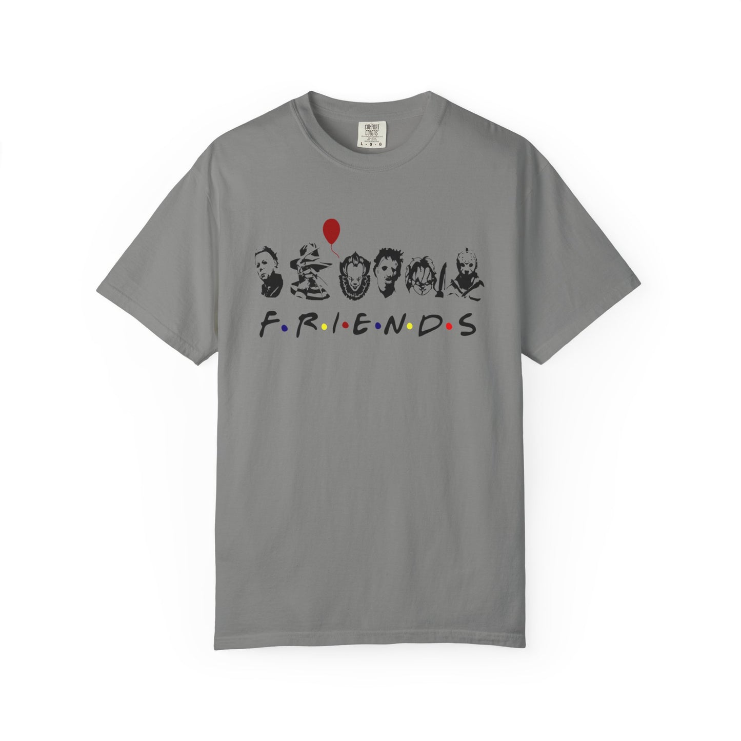 Friends-Inspired Garment-Dyed T-Shirt, Casual Tee, Gift for Fans, Retro Style Shirt, Everyday Wear, Unisex Apparel