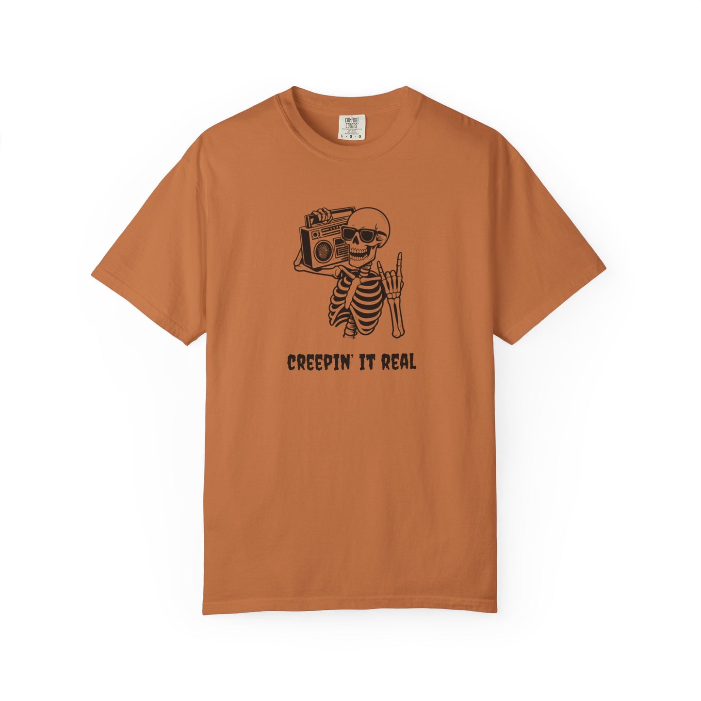Creepin' It Real T-Shirt, Halloween Tee, Skeleton Shirt, Unisex Graphic Tee, Casual Wear, Gift for Friends