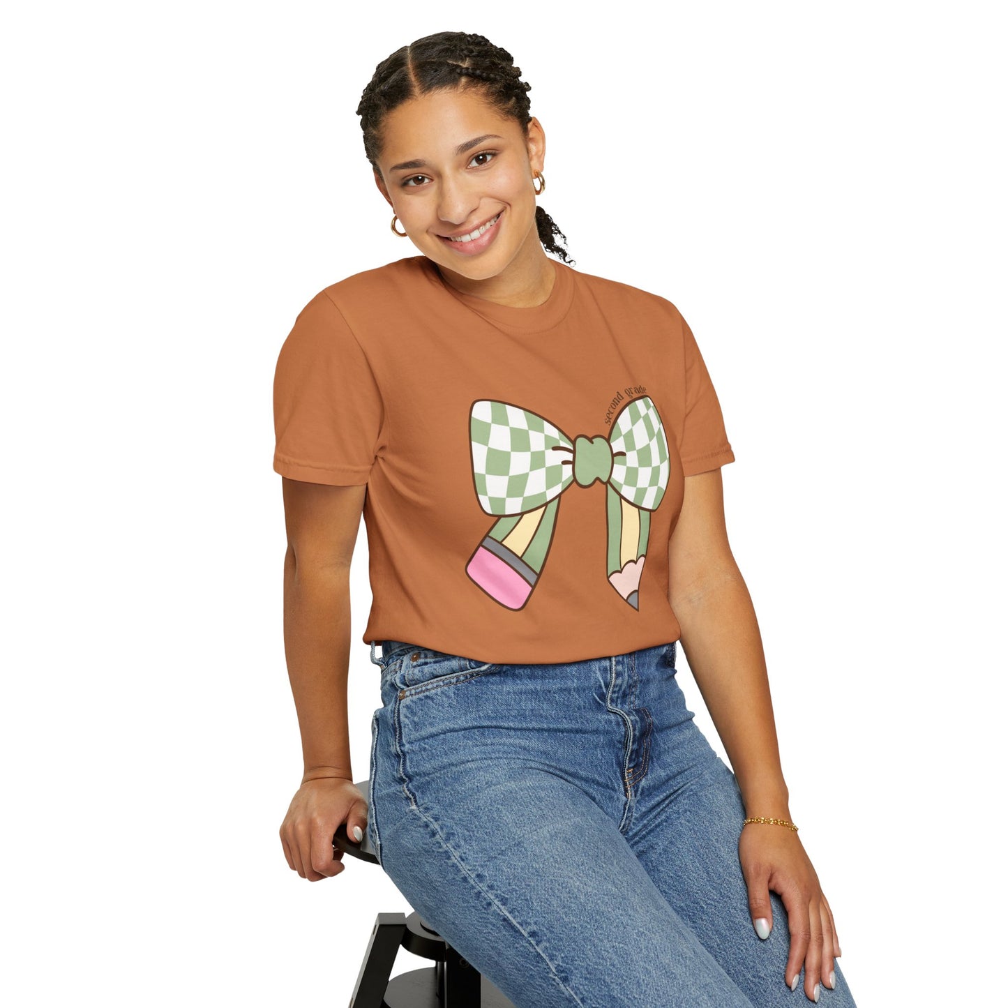 Teacher Graphic T-Shirt - 2nd Grade Theme