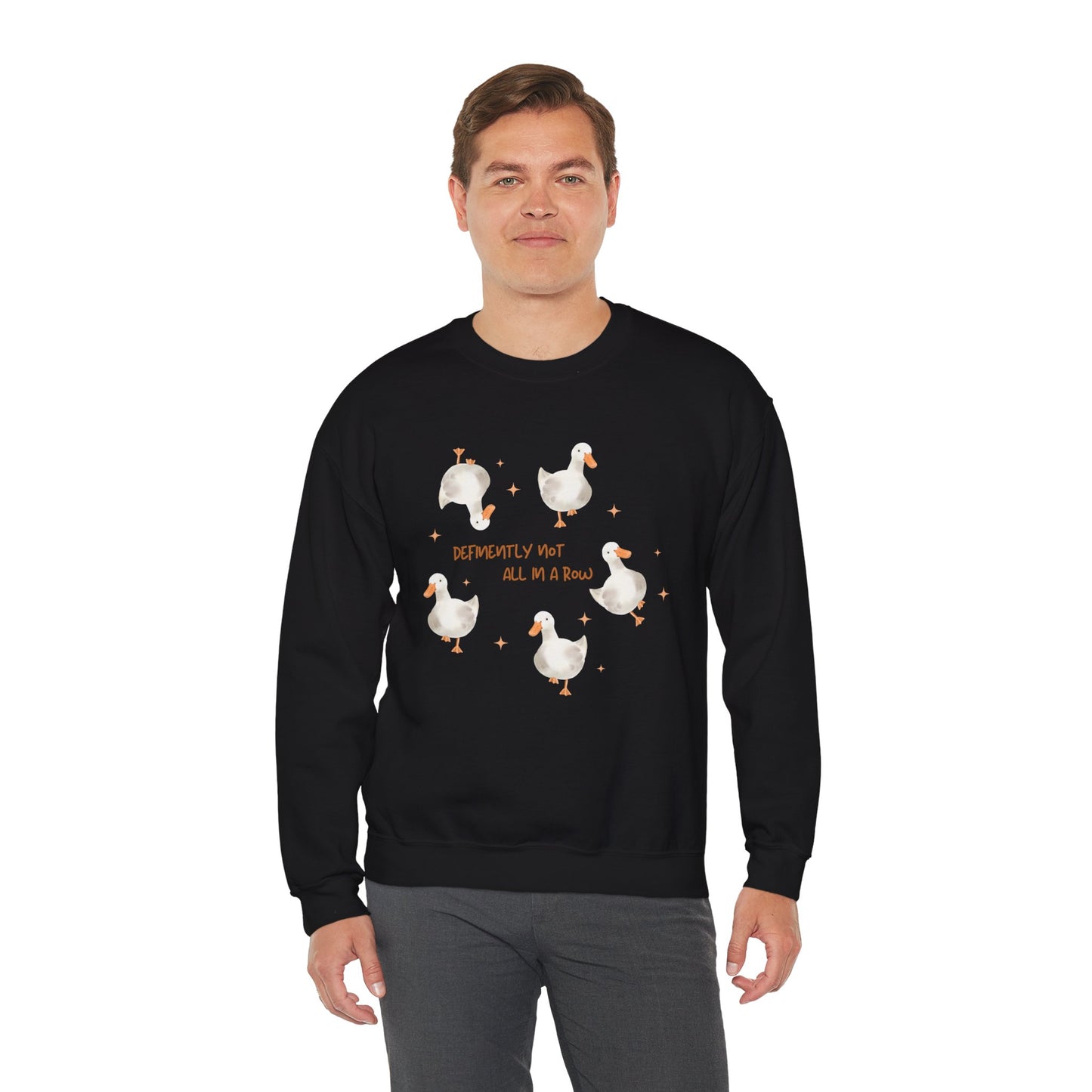 Definitively Not All in A Row Unisex Crewneck Sweatshirt