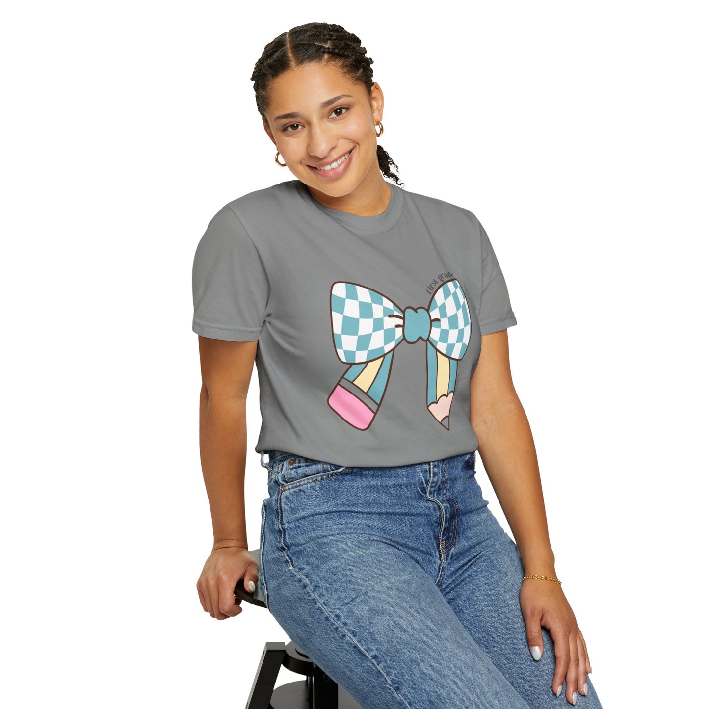 Teacher Graphic T-Shirt - 1st Grade Theme