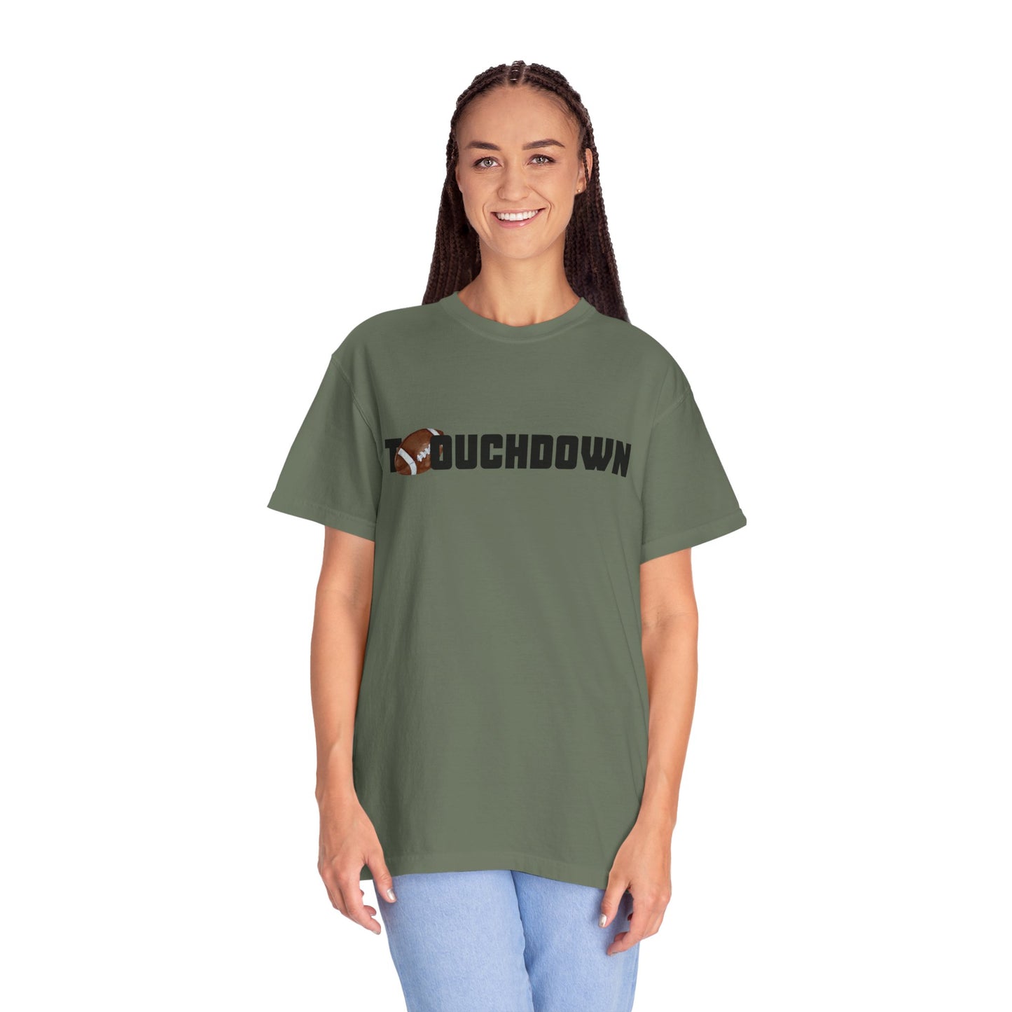 Touchdown Unisex Garment-Dyed T-shirt - Perfect for Game Day, Gifts, Sports Events, Casual Wear, and Football Lovers