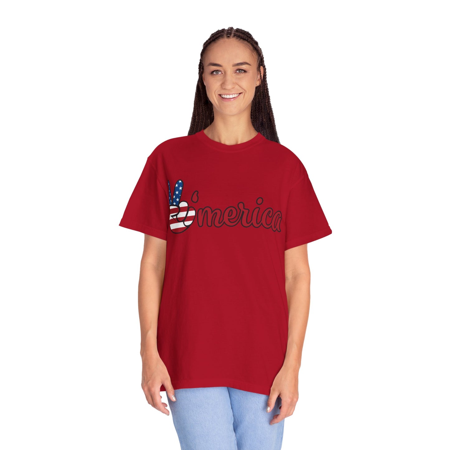 America Peace Unisex Tee - Patriotic Graphic T-Shirt