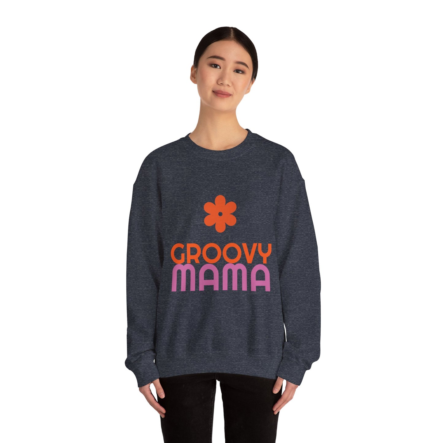Groovy Mama Crewneck Sweatshirt - Unisex Heavy Blend™