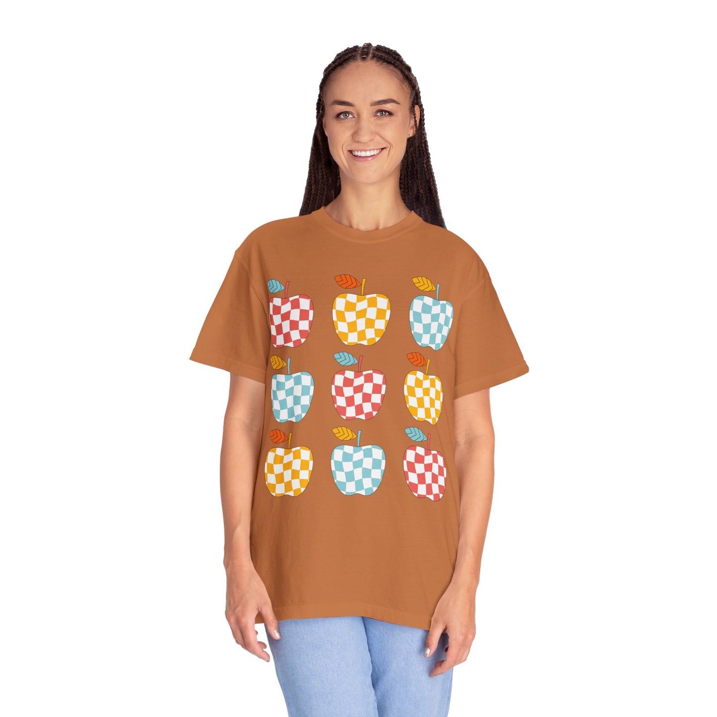 Teacher Funky Colorful Apples T-Shirt