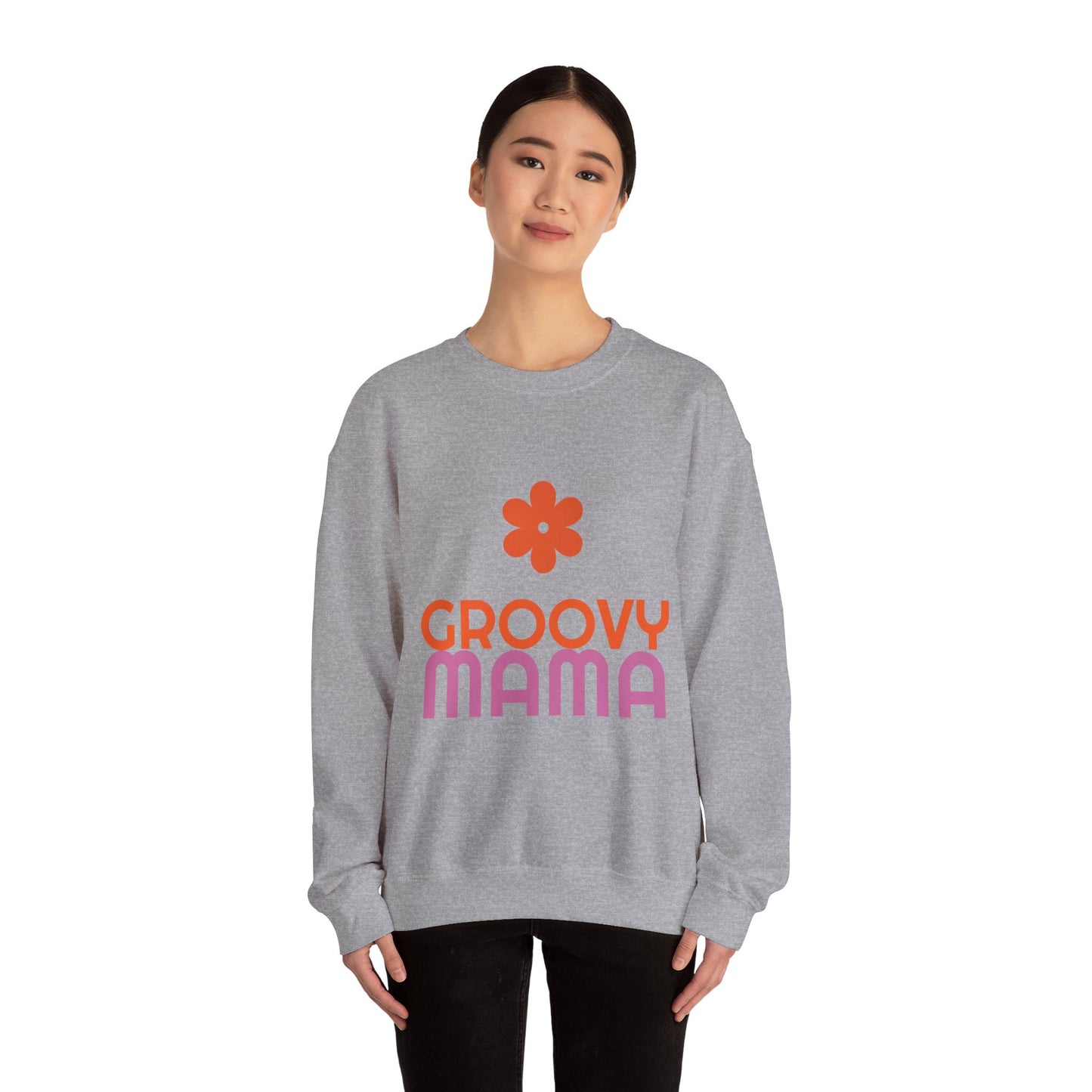 Groovy Mama Crewneck Sweatshirt - Unisex Heavy Blend™