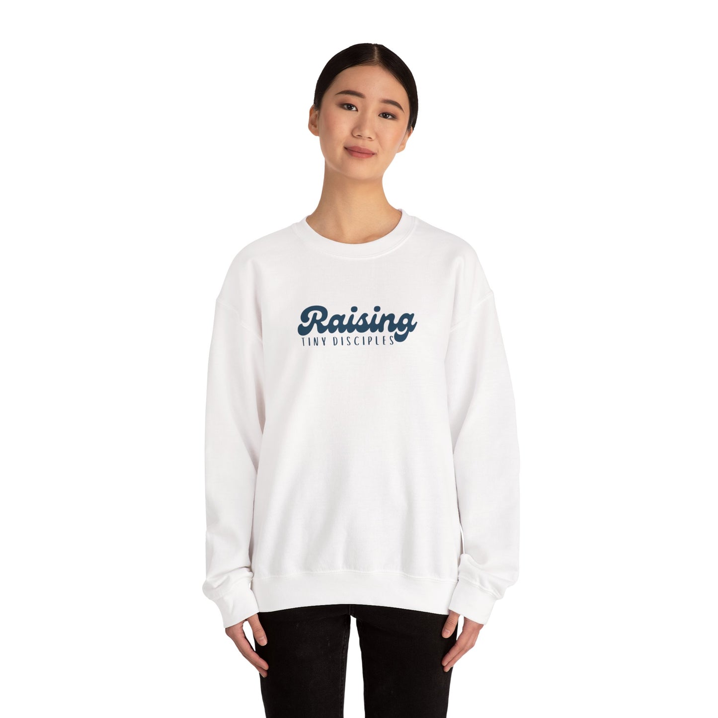 Inspirational Parenting Sweatshirt, Raising Tiny Disciples, Family Gathering Gift