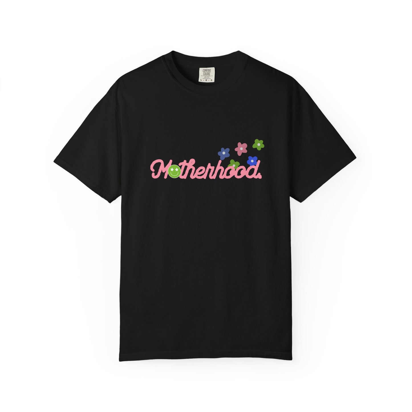 Colorful Motherhood Graphic T-Shirt | Cute Mommy Shirt, Gift for New Moms, Family Party Top, Spring Apparel, Baby Shower Gift