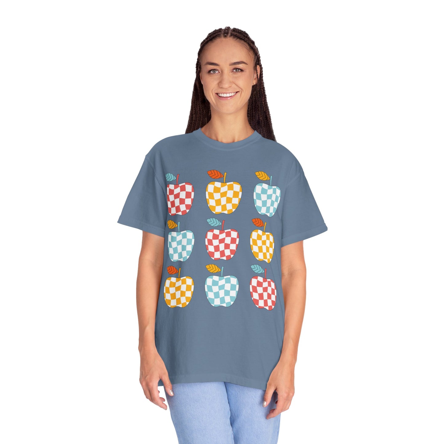 Teacher Funky Colorful Apples T-Shirt