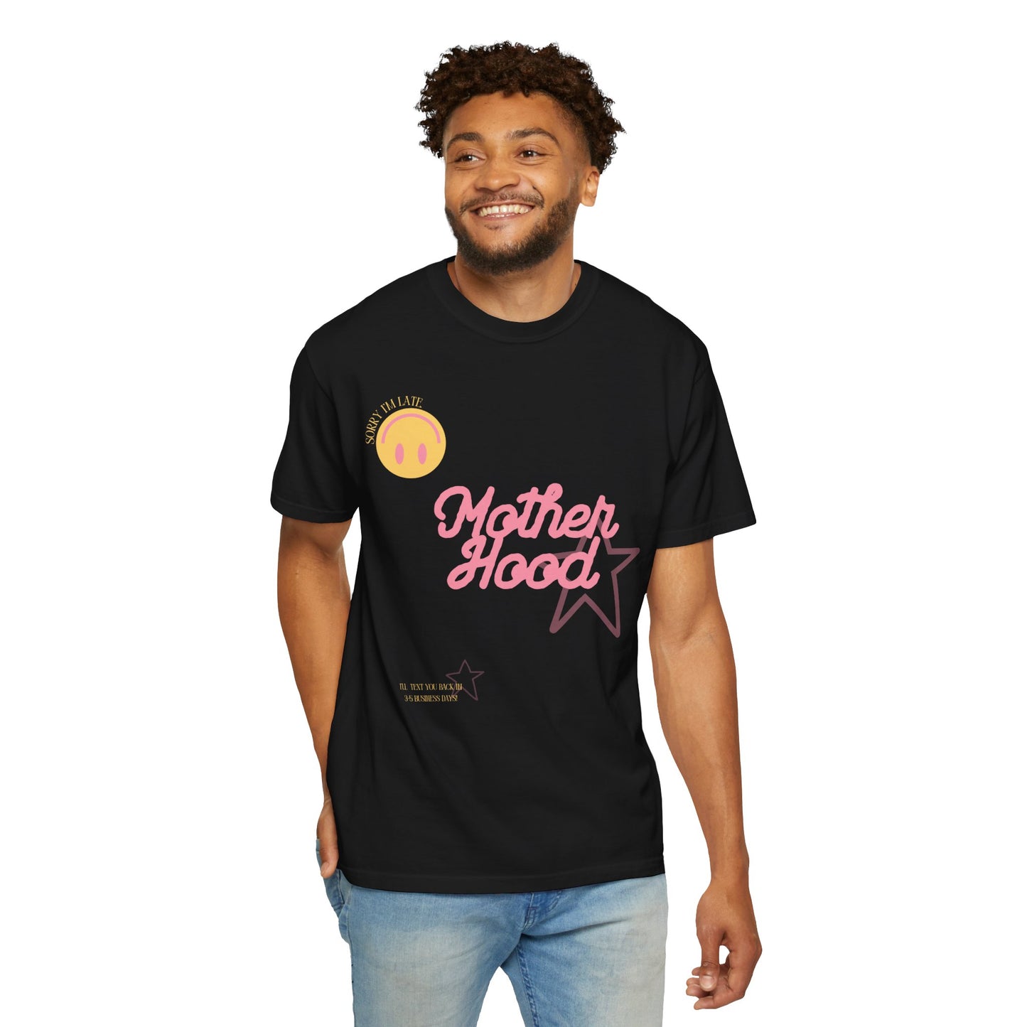Funny Motherhood Unisex Tee - Sorry I'm Late