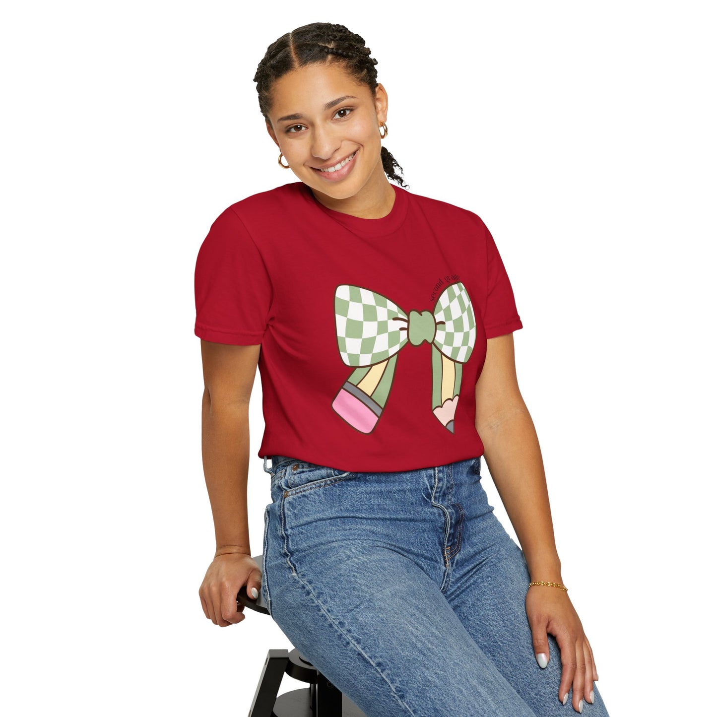 Teacher Graphic T-Shirt - 2nd Grade Theme
