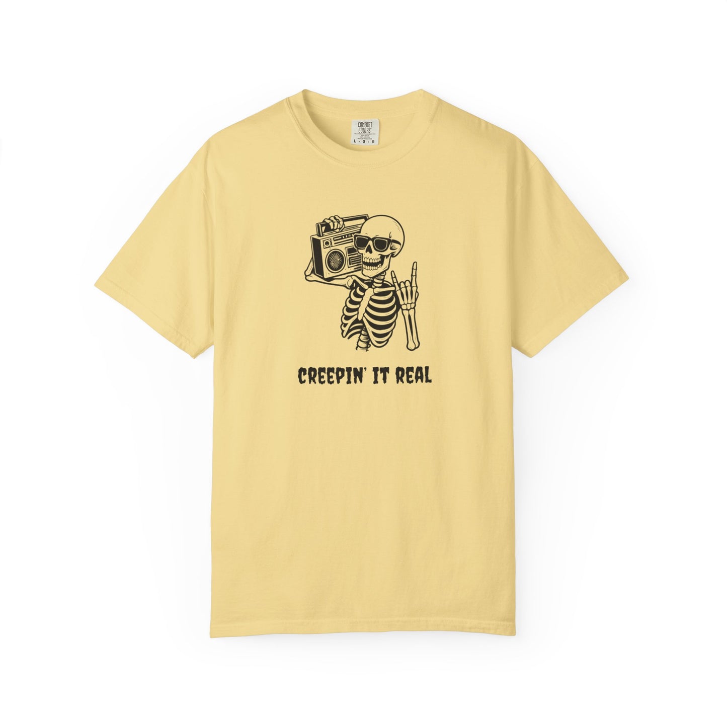 Creepin' It Real T-Shirt, Halloween Tee, Skeleton Shirt, Unisex Graphic Tee, Casual Wear, Gift for Friends