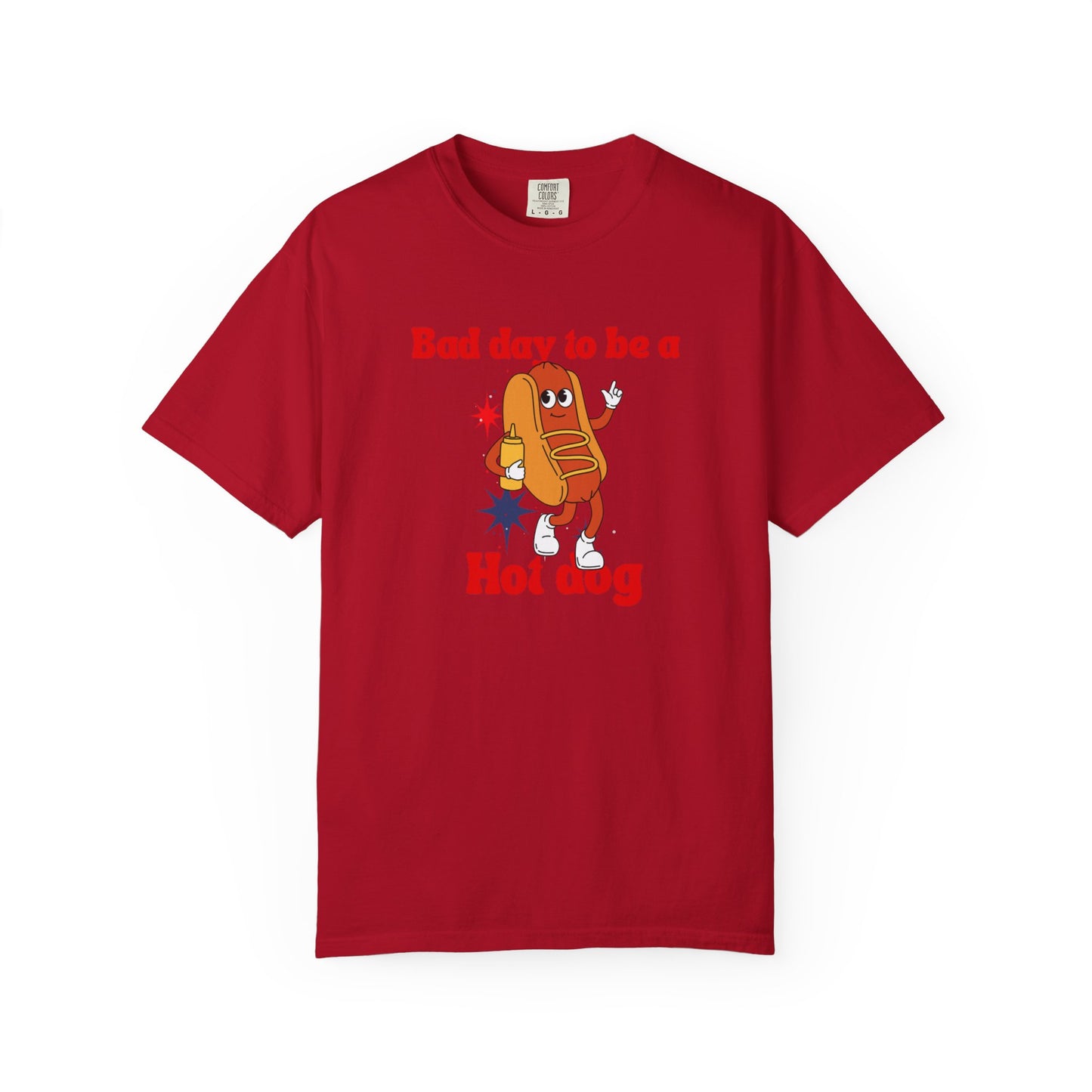 Funny Bad Day to be a Hot Dog Unisex Tee