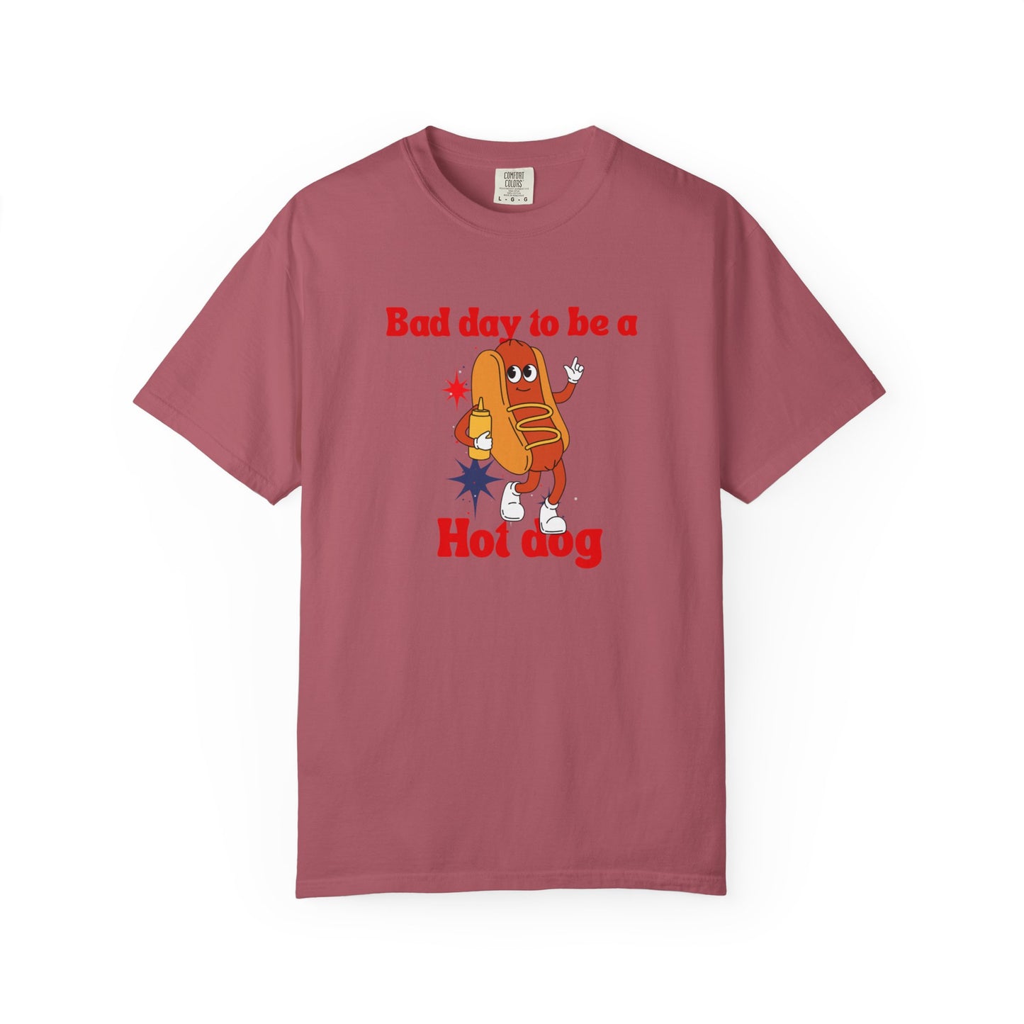 Funny Bad Day to be a Hot Dog Unisex Tee