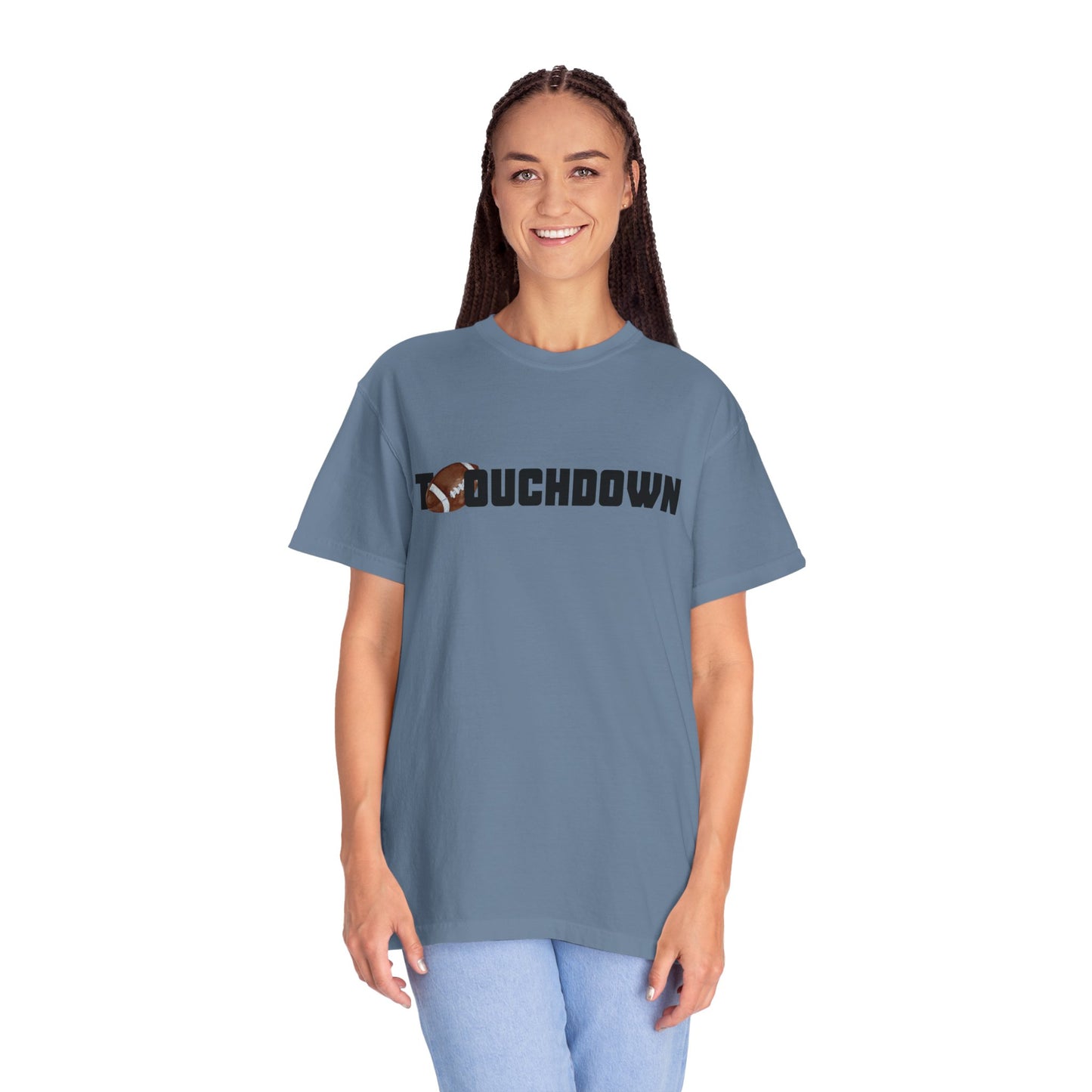 Touchdown Unisex Garment-Dyed T-shirt - Perfect for Game Day, Gifts, Sports Events, Casual Wear, and Football Lovers