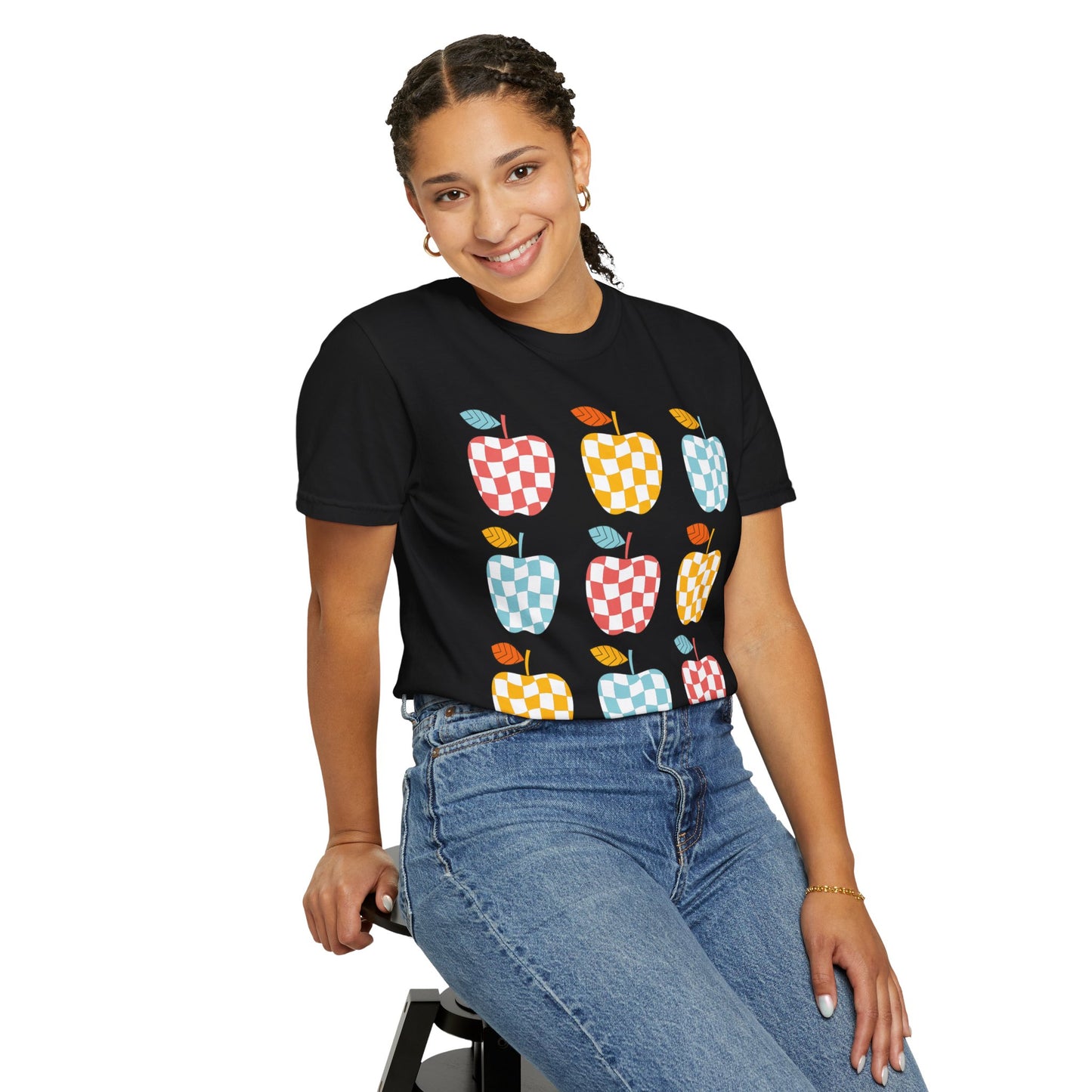 Teacher Funky Colorful Apples T-Shirt