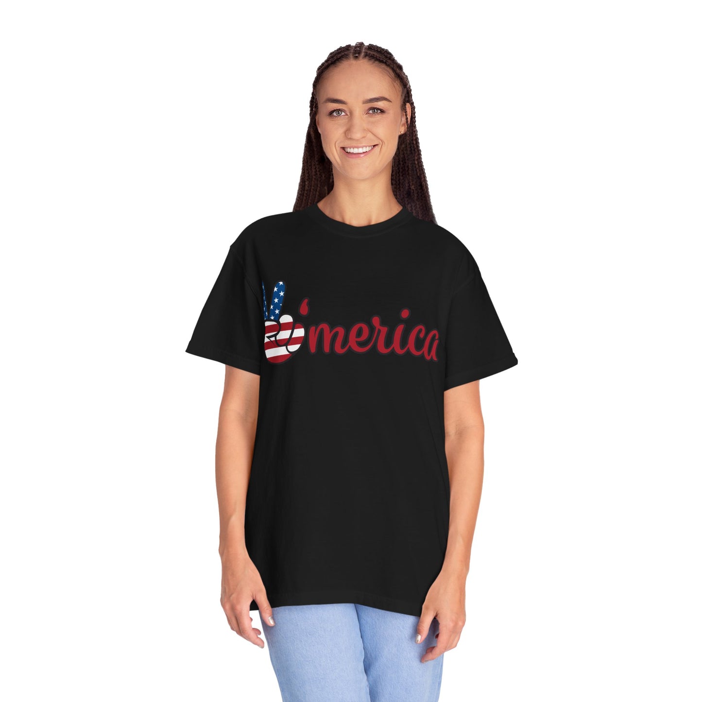 America Peace Unisex Tee - Patriotic Graphic T-Shirt