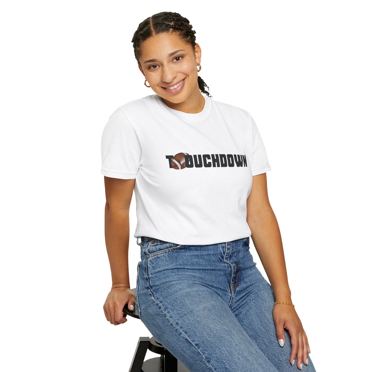Touchdown Unisex Garment-Dyed T-shirt - Perfect for Game Day, Gifts, Sports Events, Casual Wear, and Football Lovers