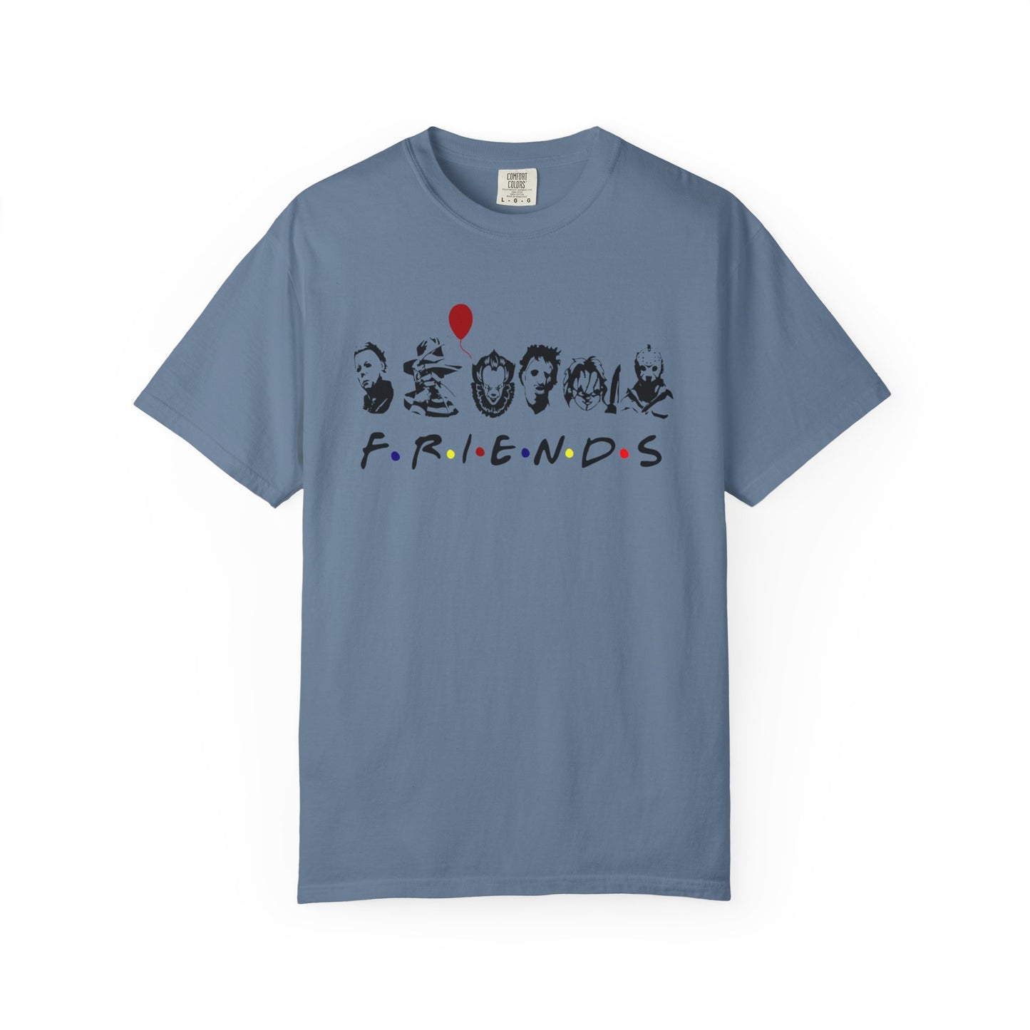 Friends-Inspired Garment-Dyed T-Shirt, Casual Tee, Gift for Fans, Retro Style Shirt, Everyday Wear, Unisex Apparel