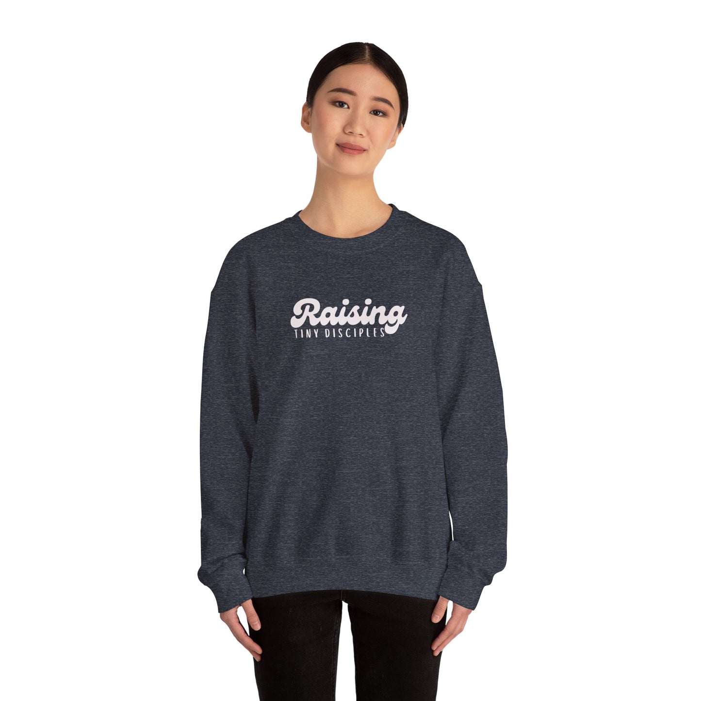 Inspirational Parenting Sweatshirt, Raising Tiny Disciples, Family Gathering Gift