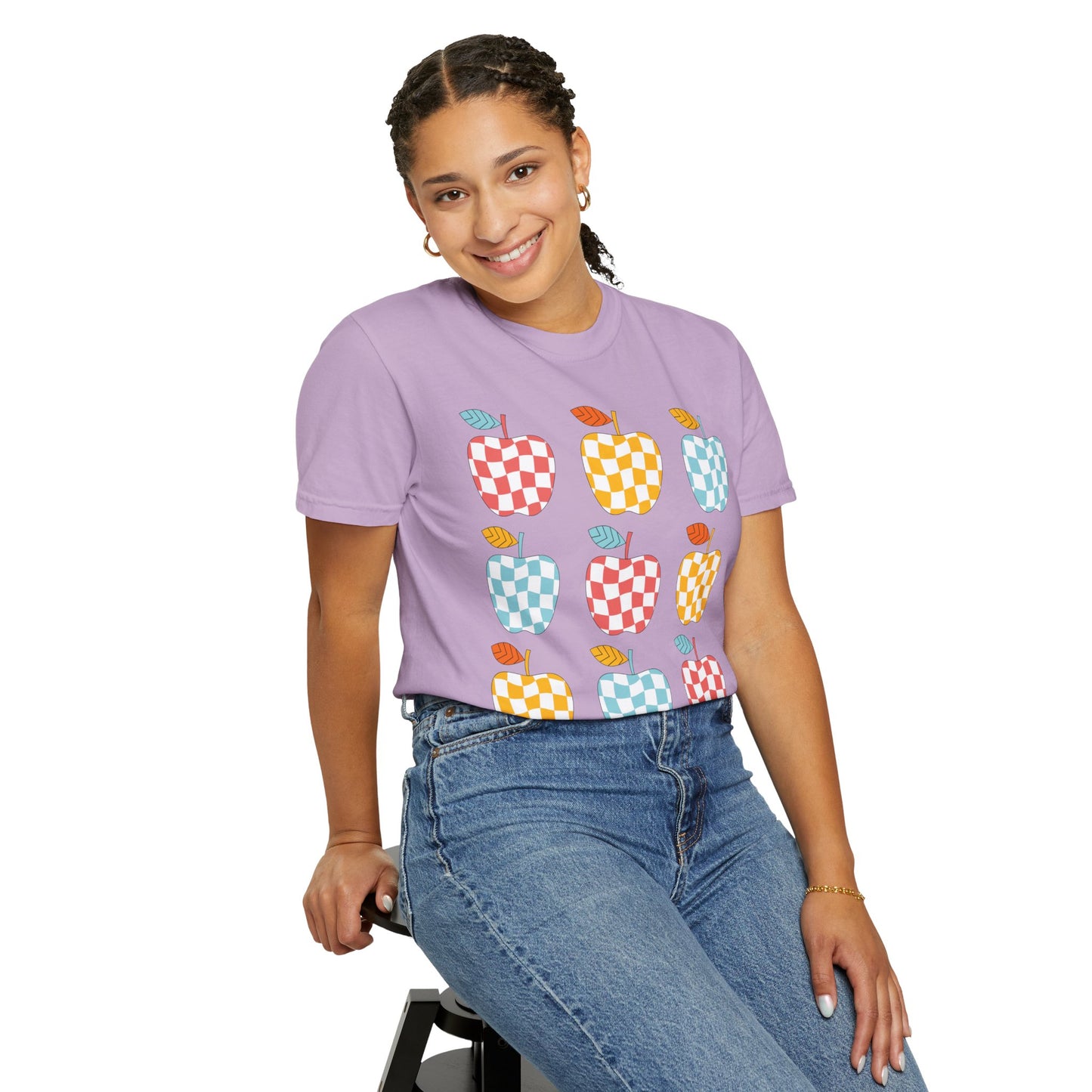 Teacher Funky Colorful Apples T-Shirt