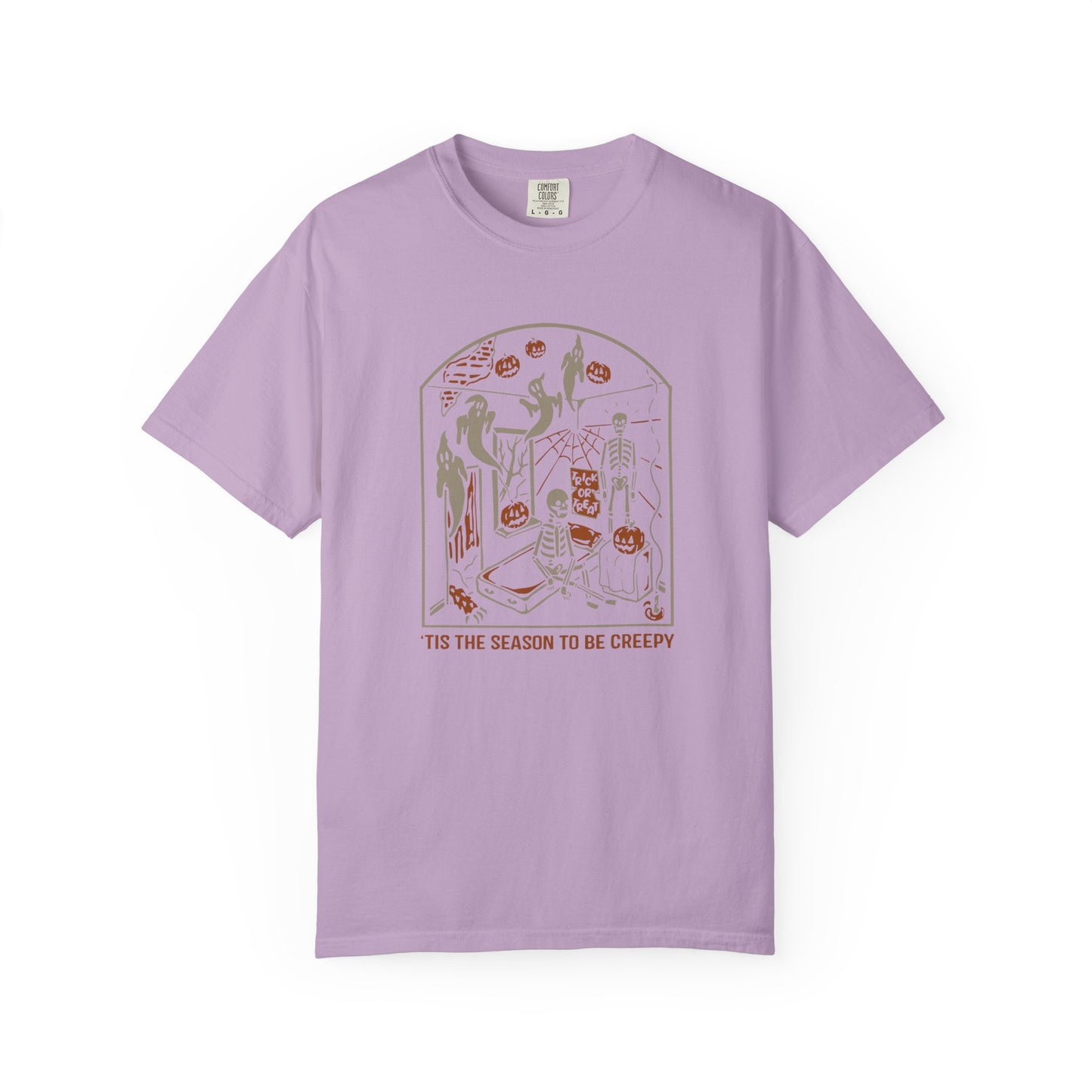 'Tis the Season to be Creepy, Holiday Unisex Tee, Halloween Shirt, Spooky T-Shirt, Casual Wear, Gift for Halloween Lovers