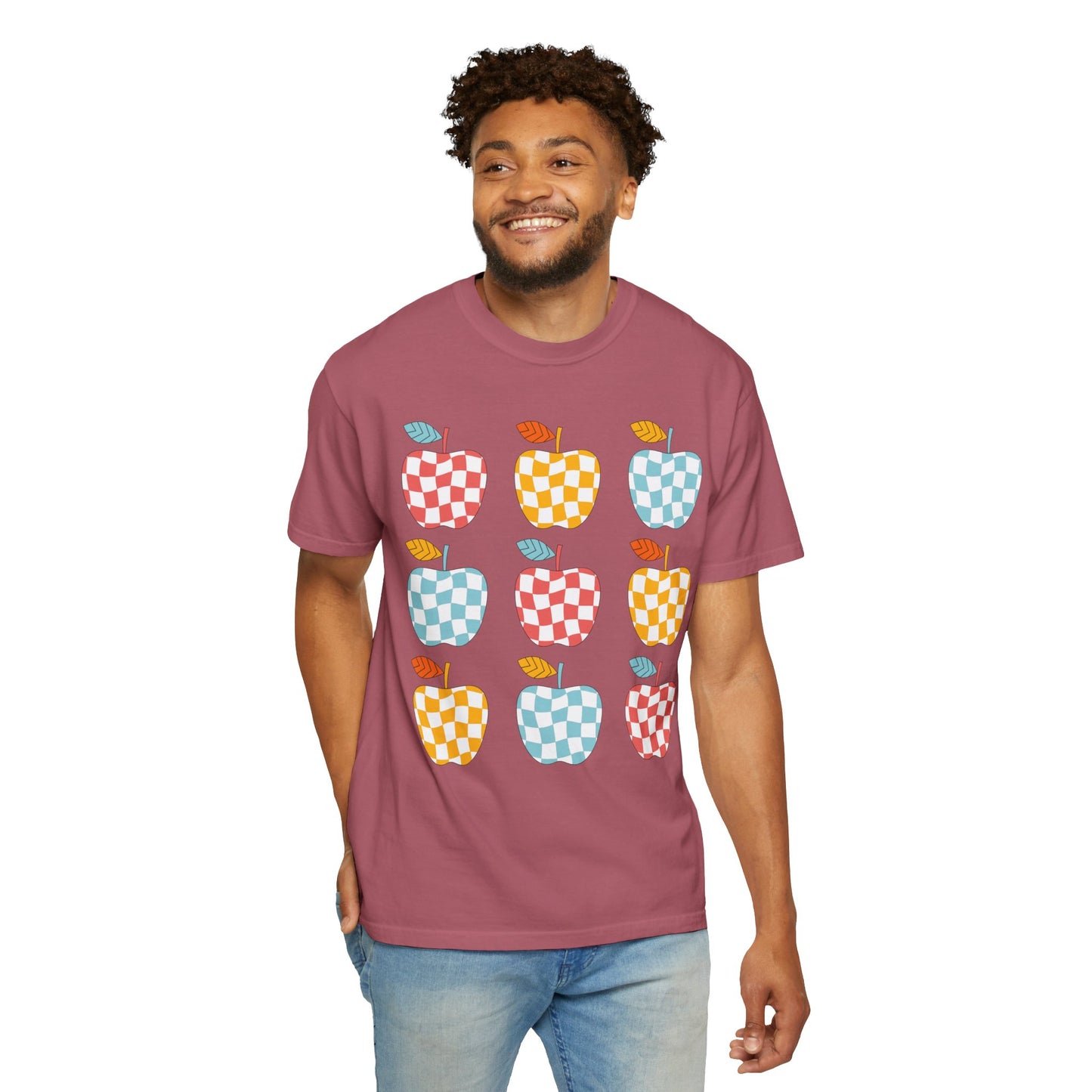 Teacher Funky Colorful Apples T-Shirt
