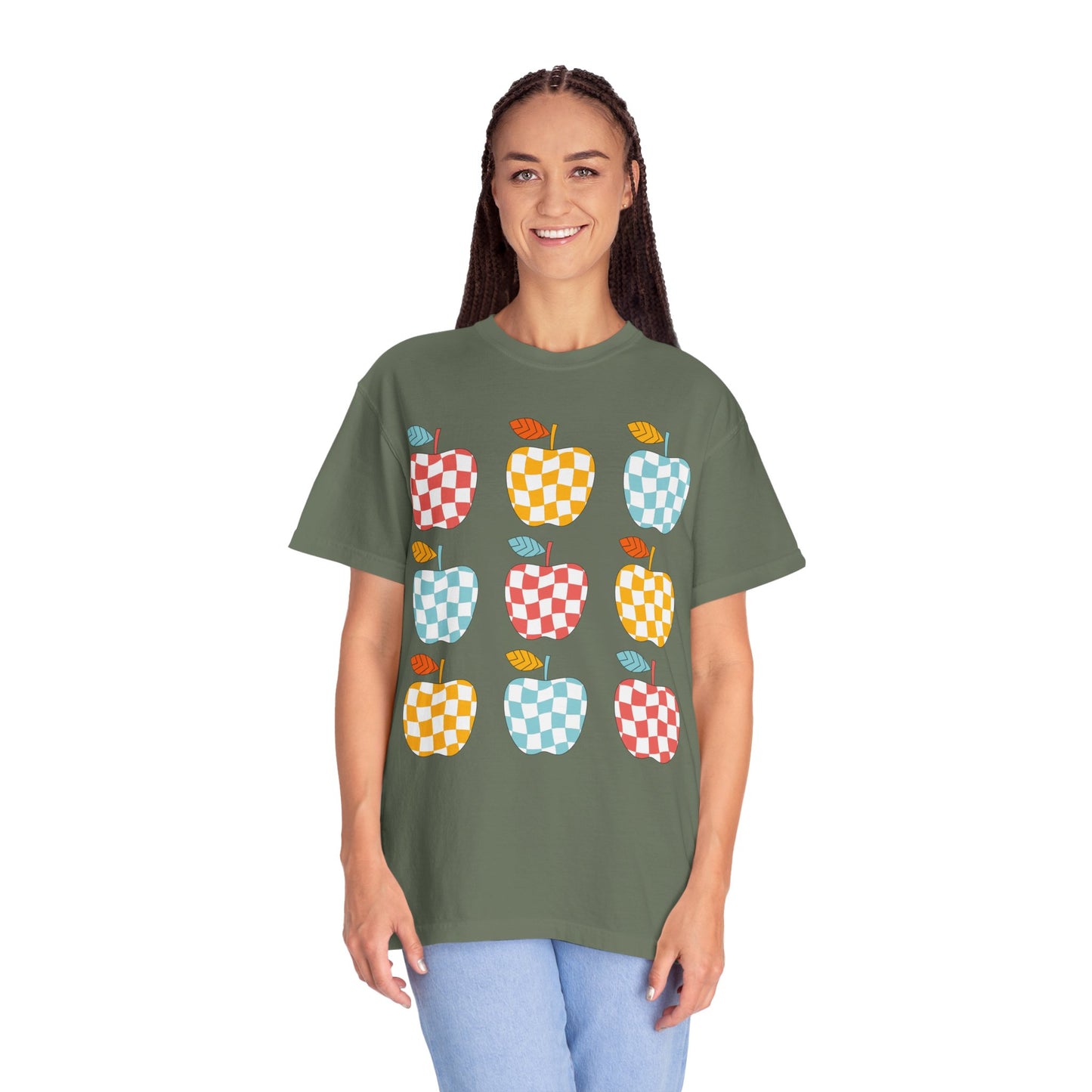 Teacher Funky Colorful Apples T-Shirt