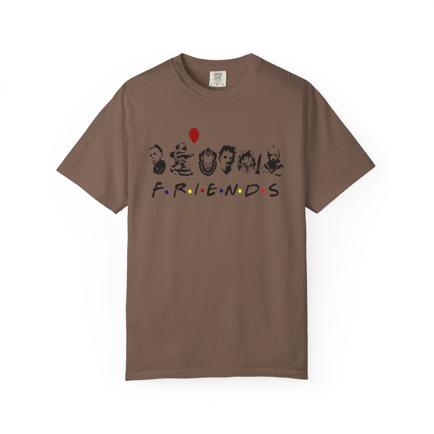 Friends-Inspired Garment-Dyed T-Shirt, Casual Tee, Gift for Fans, Retro Style Shirt, Everyday Wear, Unisex Apparel