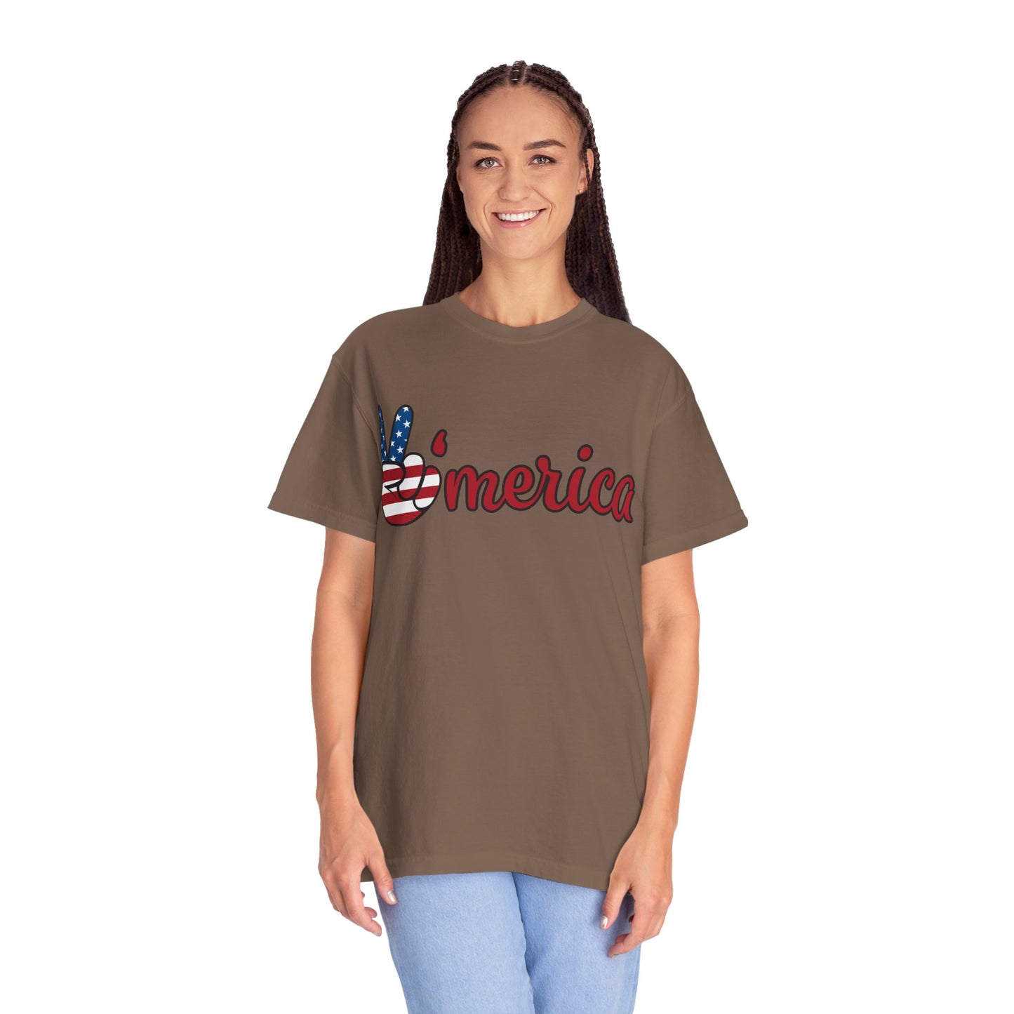 America Peace Unisex Tee - Patriotic Graphic T-Shirt