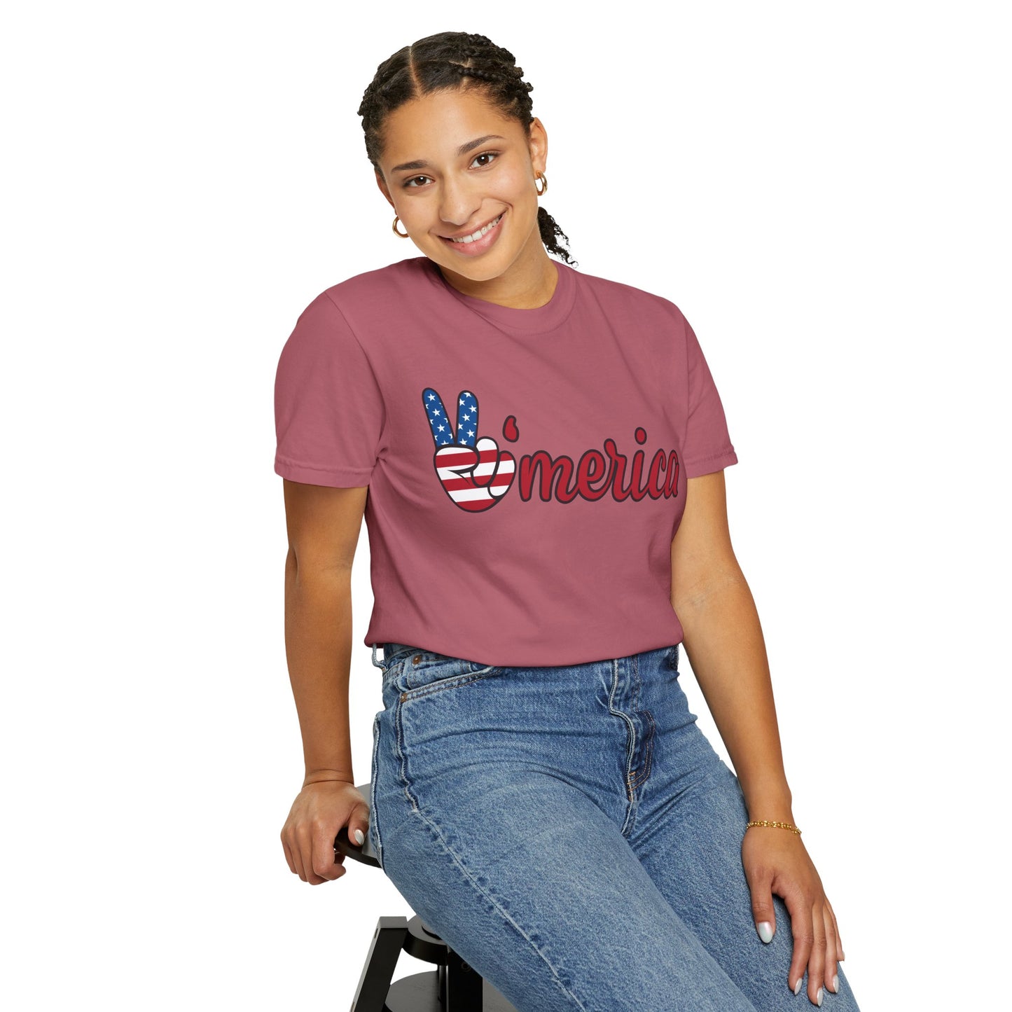 America Peace Unisex Tee - Patriotic Graphic T-Shirt