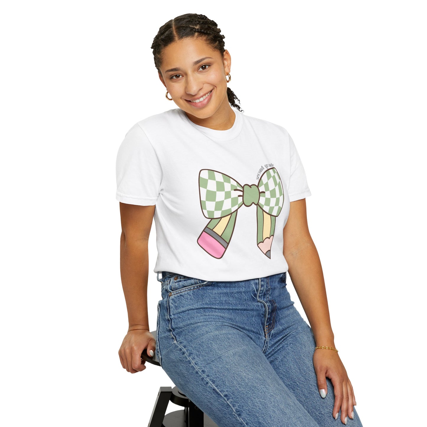 Teacher Graphic T-Shirt - 2nd Grade Theme