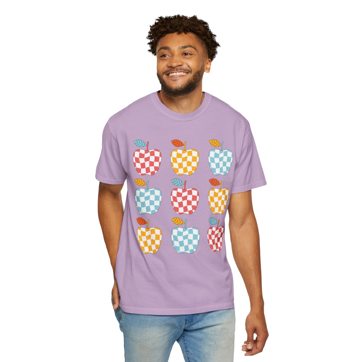 Teacher Funky Colorful Apples T-Shirt