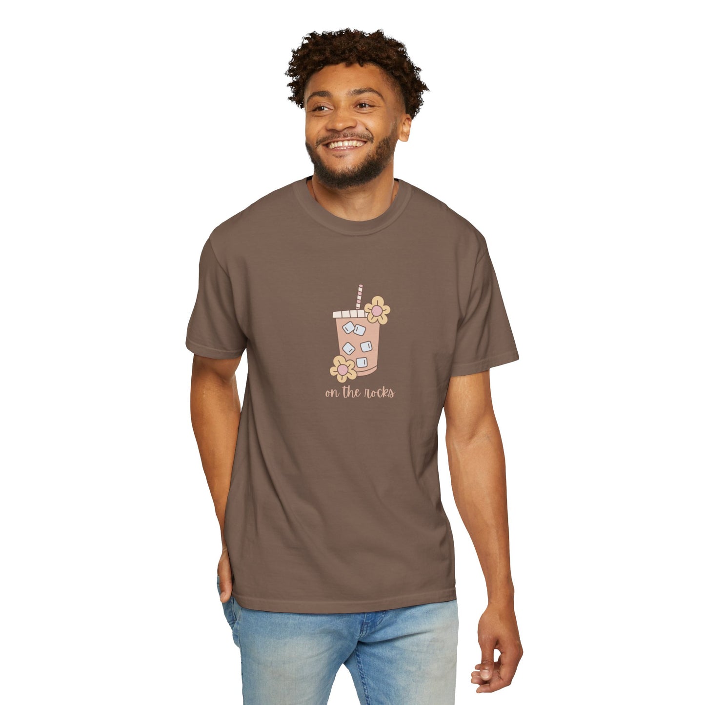 Cute Floral Beverage T-Shirt, Summer Tee, Gift for Friends, Casual Outfit, Beachwear, Unisex Shirt