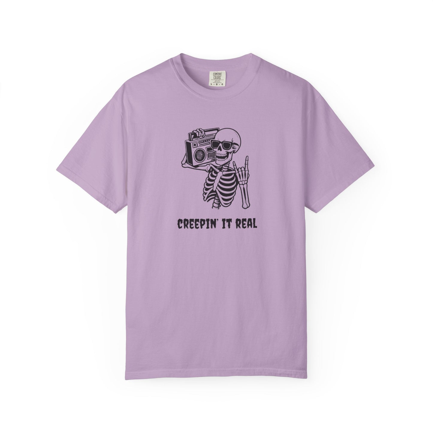 Creepin' It Real T-Shirt, Halloween Tee, Skeleton Shirt, Unisex Graphic Tee, Casual Wear, Gift for Friends