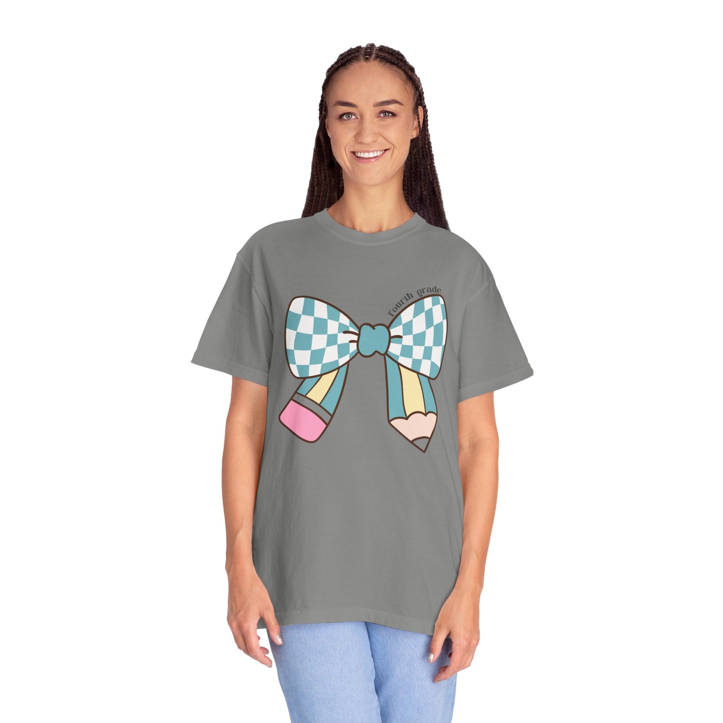 Teacher Graphic T-Shirt - 4th Grade Theme