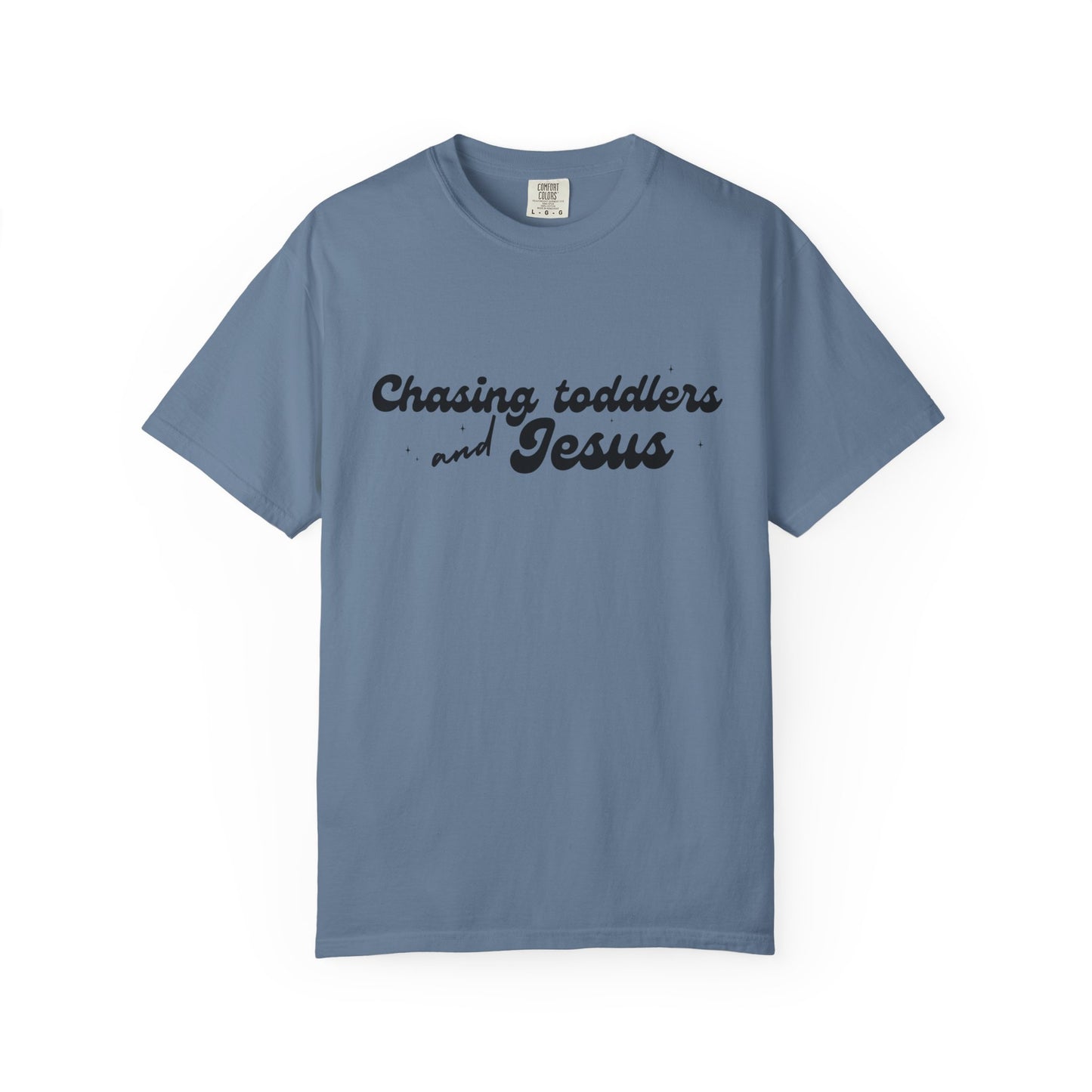 Chasing Toddlers and Jesus T-Shirt, Vintage Mommy Tee, Faith-Based Apparel, Gift for Parents, Church Activities, Casual Wear