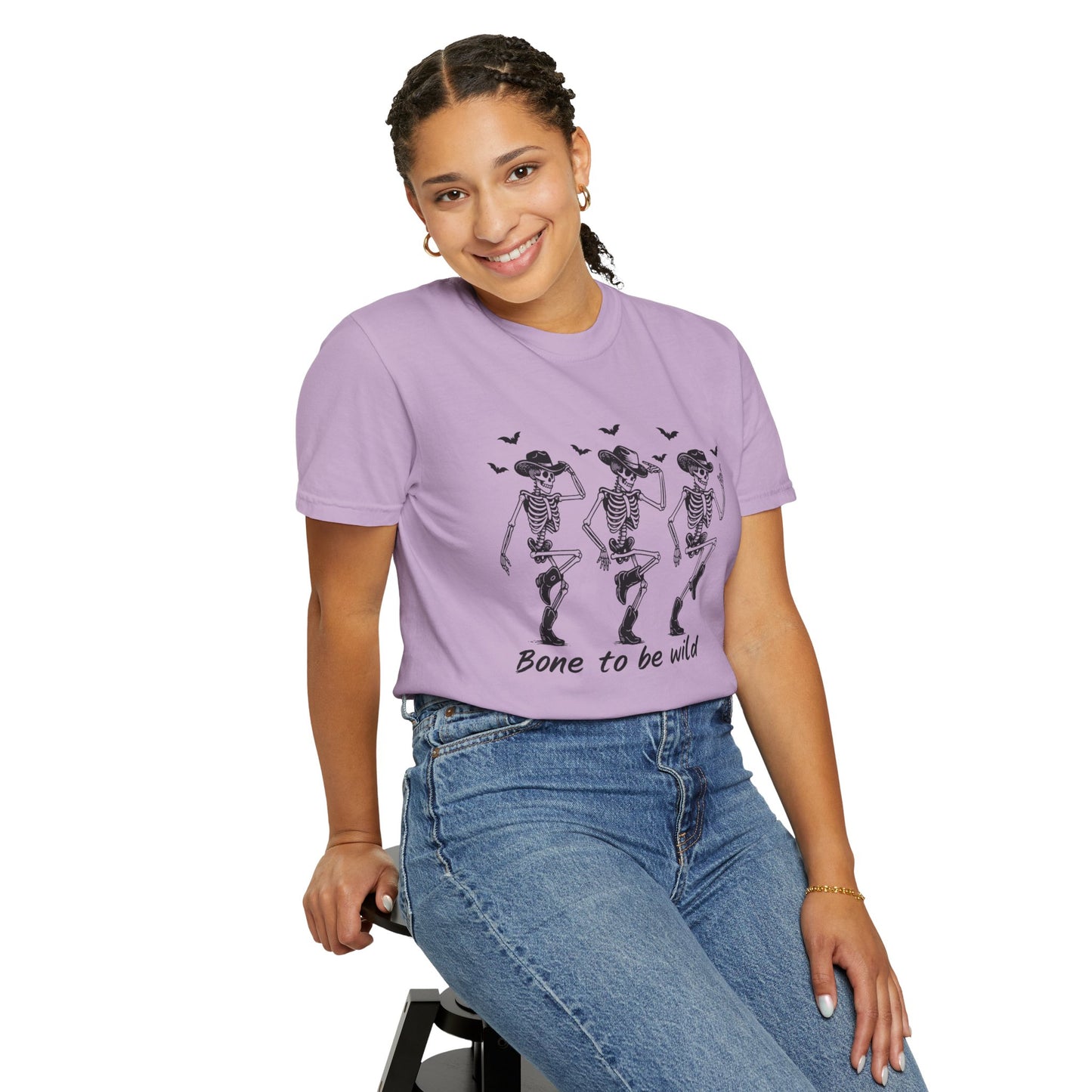 Bone to Be Wild Skeleton T-Shirt, Unisex Halloween Tee, Fun Graphic Shirt, Festive Casual Wear, Gift for Party Lovers