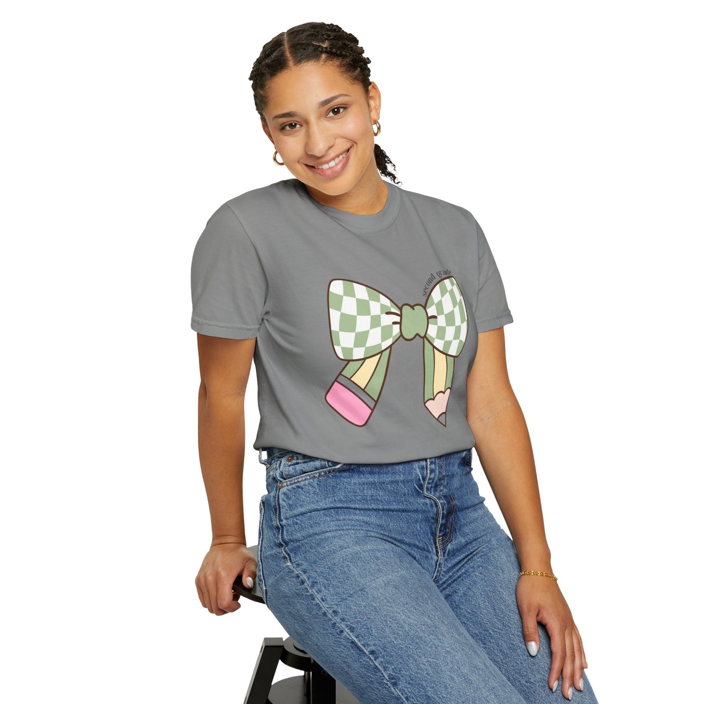 Teacher Graphic T-Shirt - 2nd Grade Theme