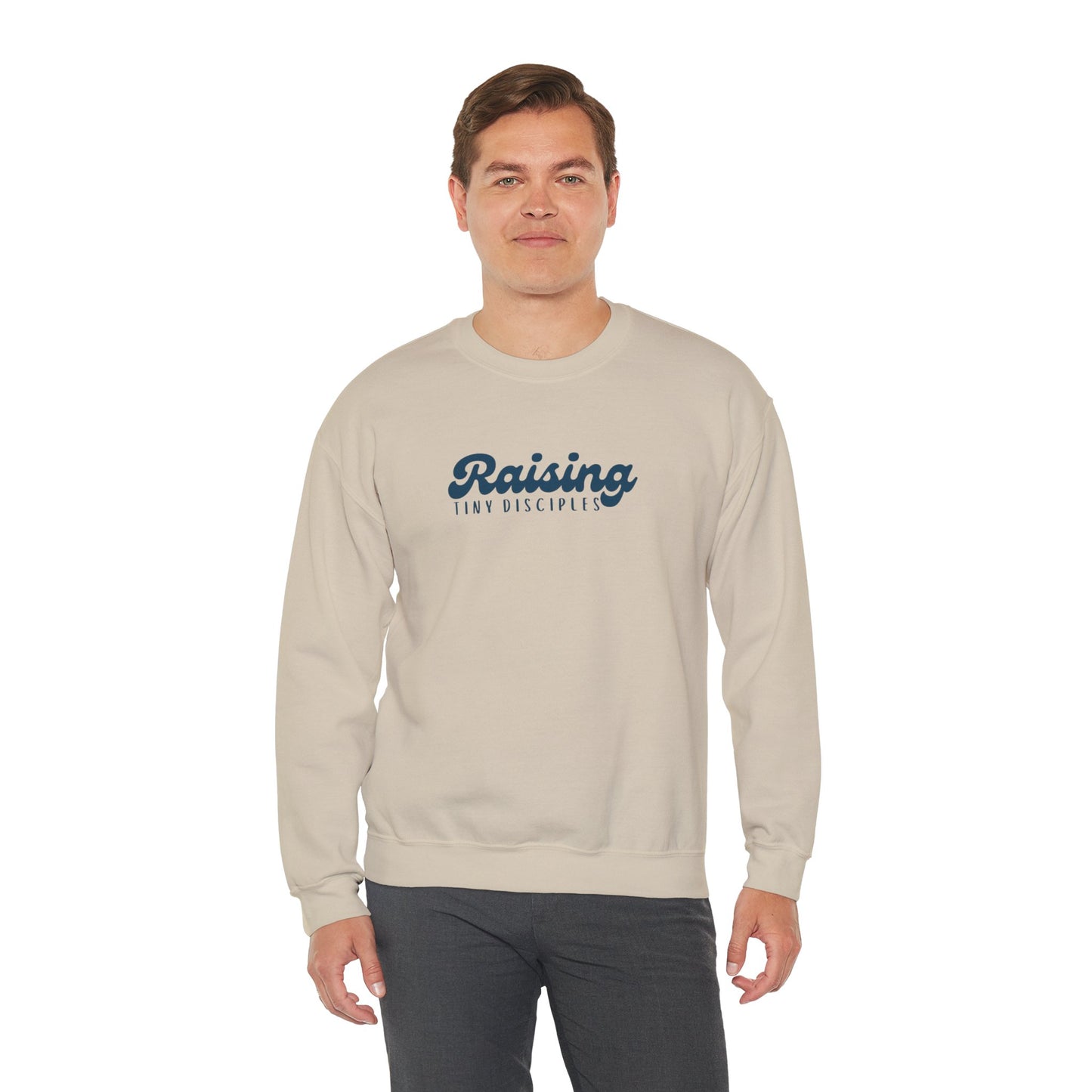 Inspirational Parenting Sweatshirt, Raising Tiny Disciples, Family Gathering Gift