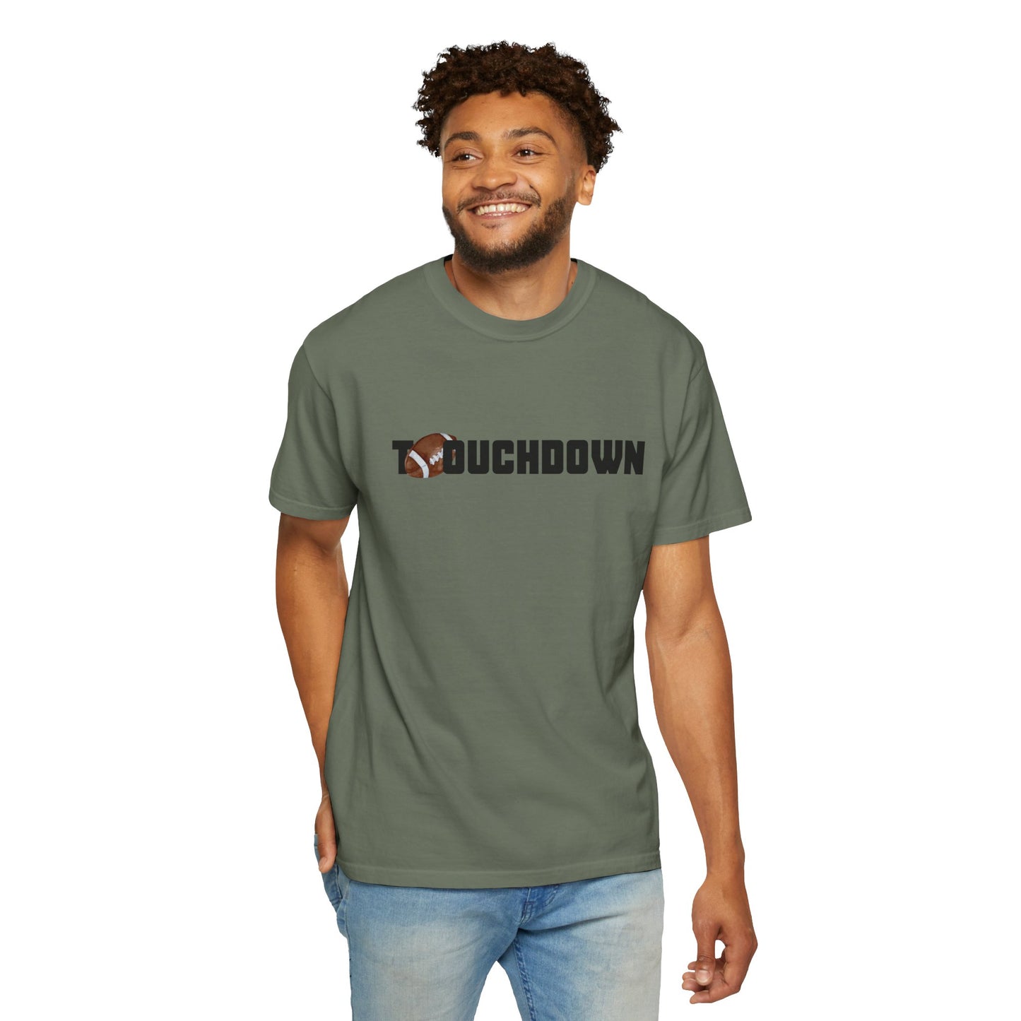Touchdown Unisex Garment-Dyed T-shirt - Perfect for Game Day, Gifts, Sports Events, Casual Wear, and Football Lovers