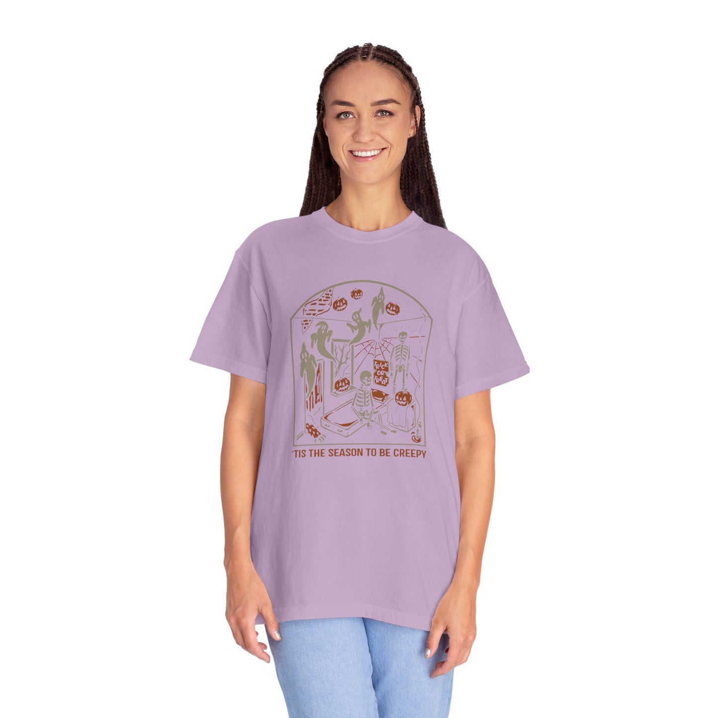 'Tis the Season to be Creepy, Holiday Unisex Tee, Halloween Shirt, Spooky T-Shirt, Casual Wear, Gift for Halloween Lovers